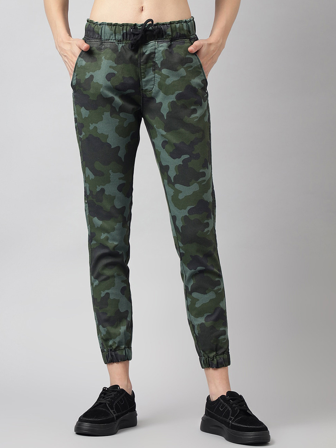 Code 61 Women Mid Rise Stretchable Jogger