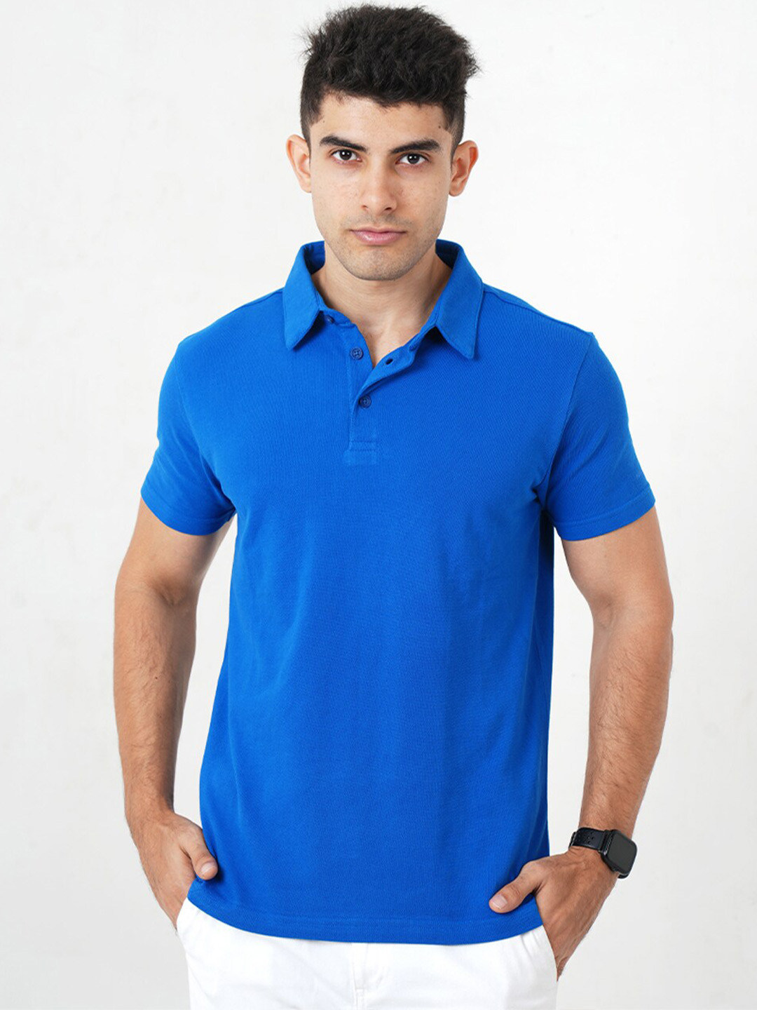 MONKSTORY Polo Collar Bamboo Cotton T-shirt