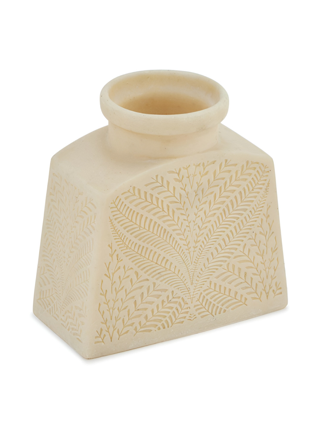 Fabindia White Stoneware Palampur Table Vase