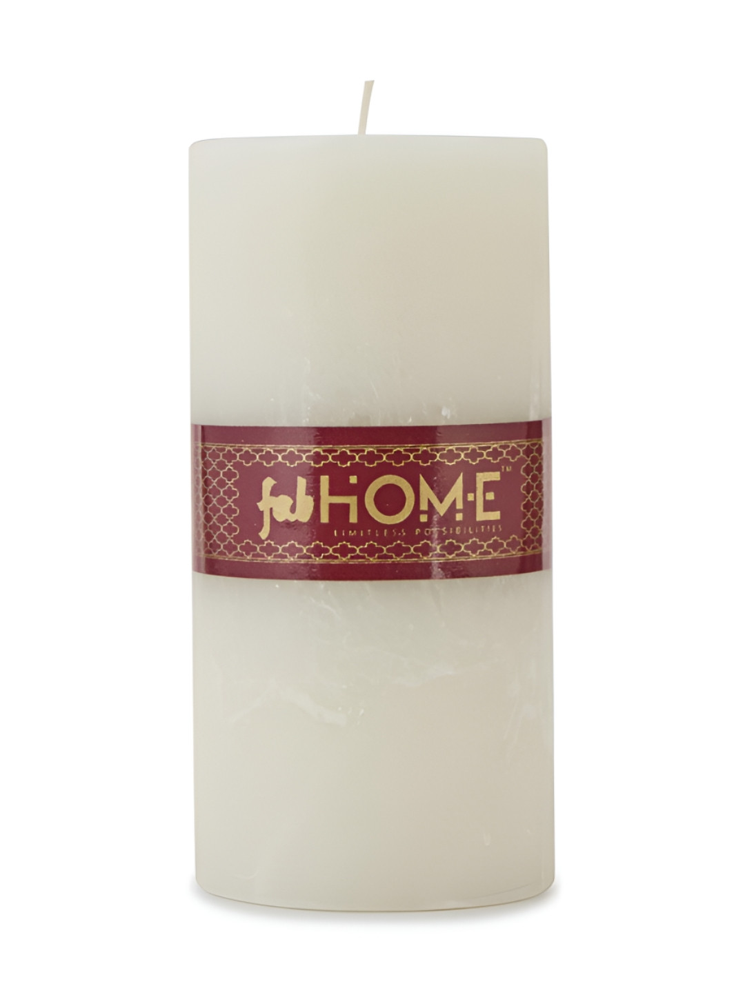 Fabindia Scented 1 Wick Mogra Solid Geometric Regular Pillar Candles