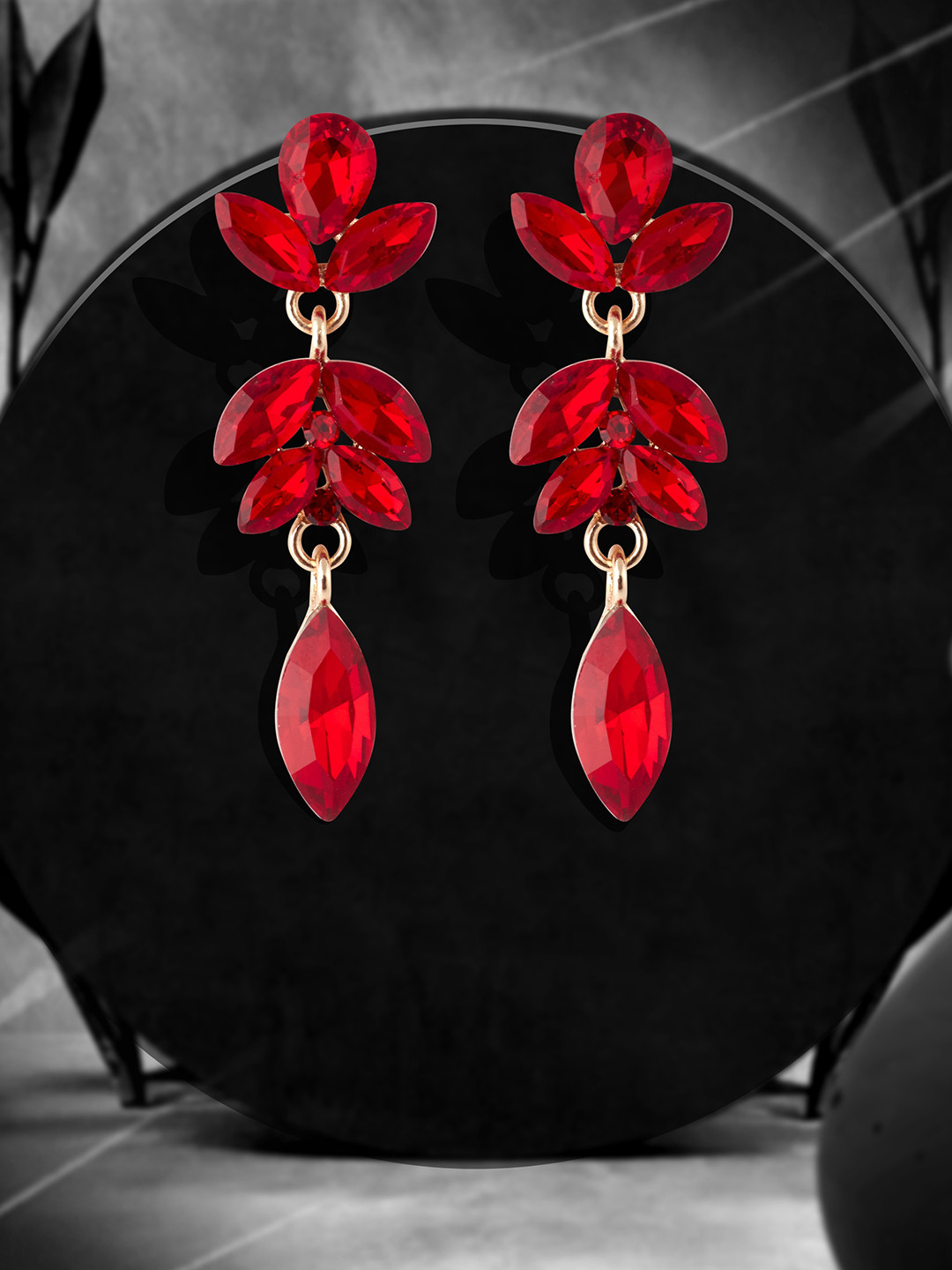 GRLIE Alloy Artificial Stones Contemporary Drop Earrings