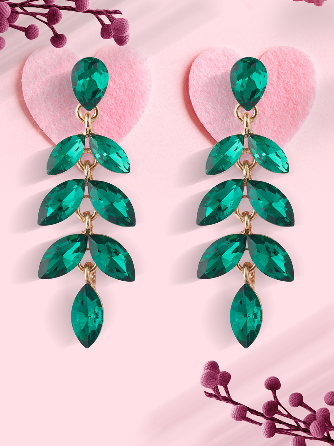 GRLIE Alloy Artificial Stones Contemporary Drop Earrings