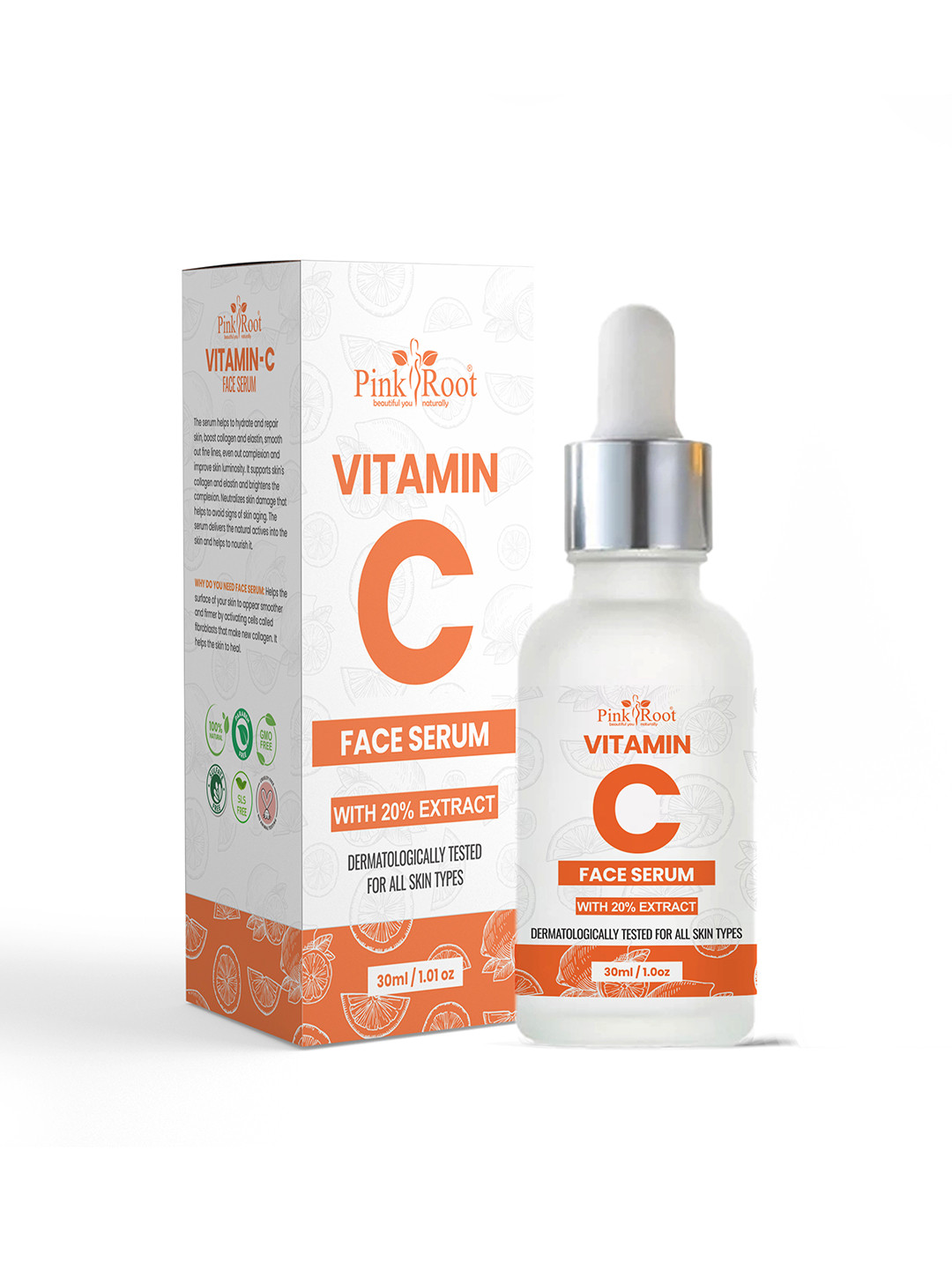 Pink Root Vitamin C Face Serum With Kakadu Plum - 30ml