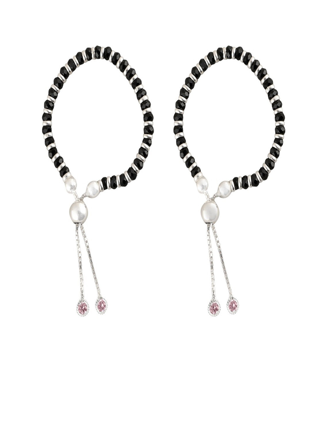 Silver Chest Kids Set Of 2 925 Pure Sterling Silver-Plated Bracelet