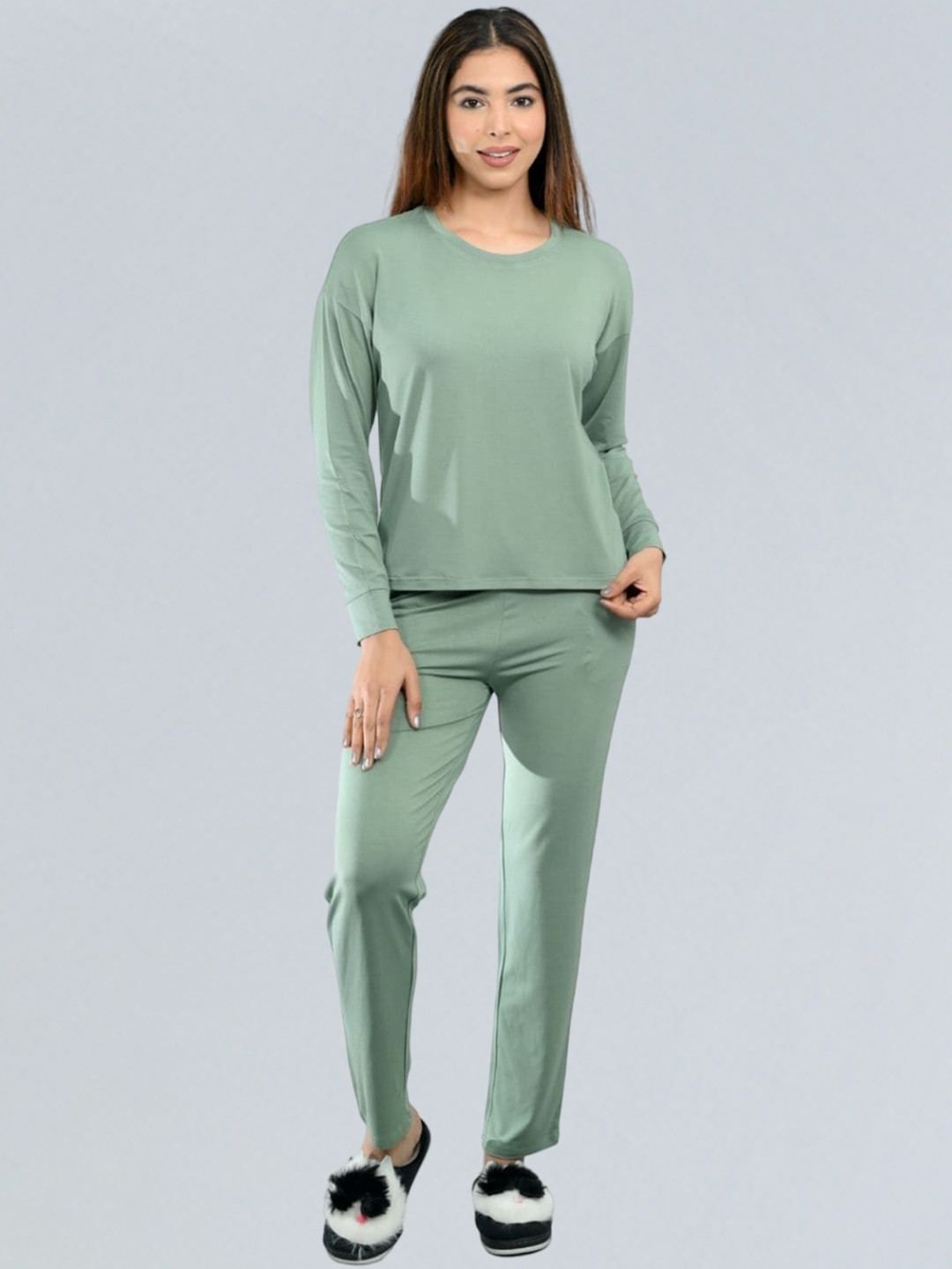 Mlada Long Sleeves Modal Night Suit
