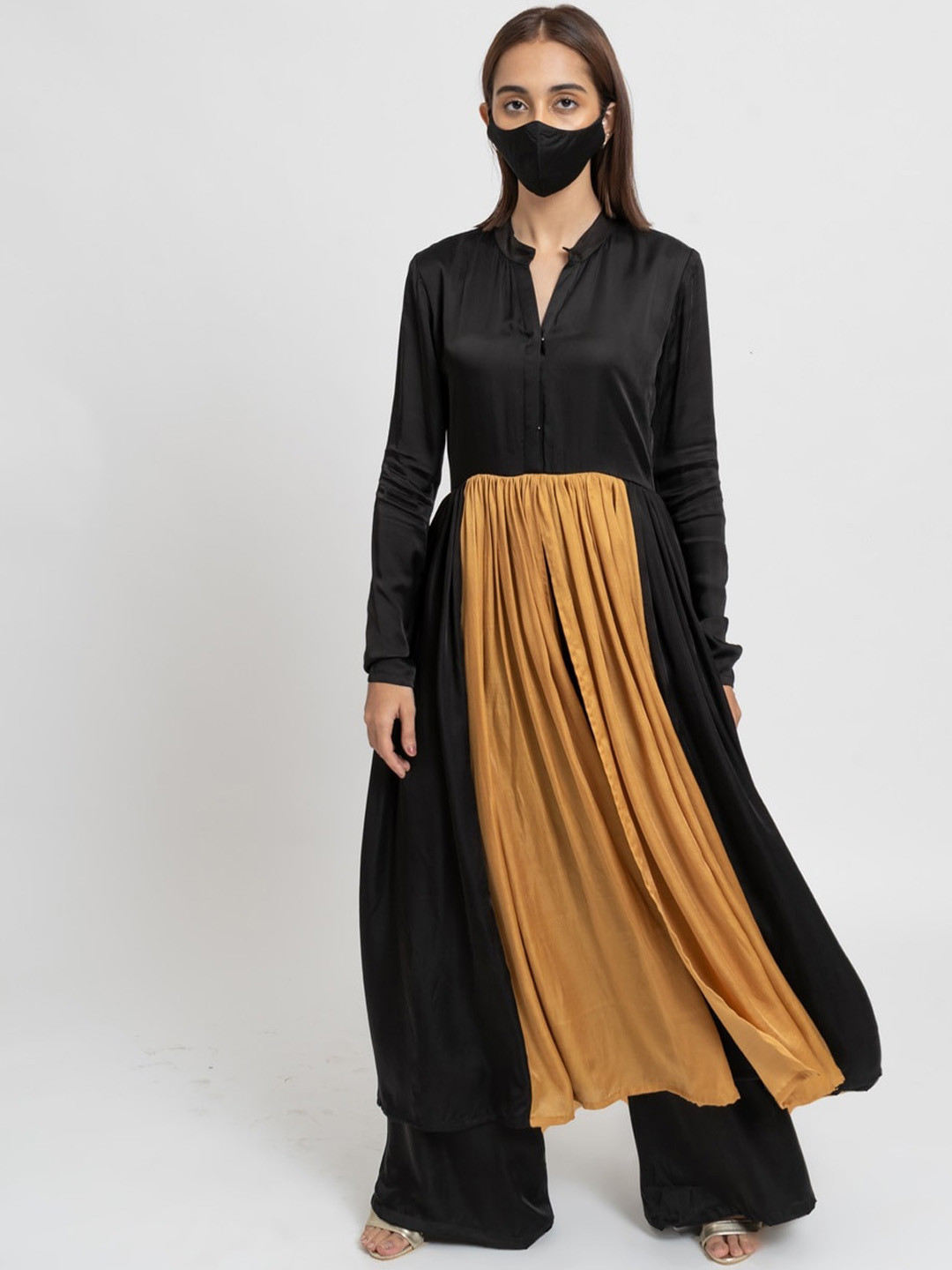Neora Colourblocked Empire Kurta with Palazzos