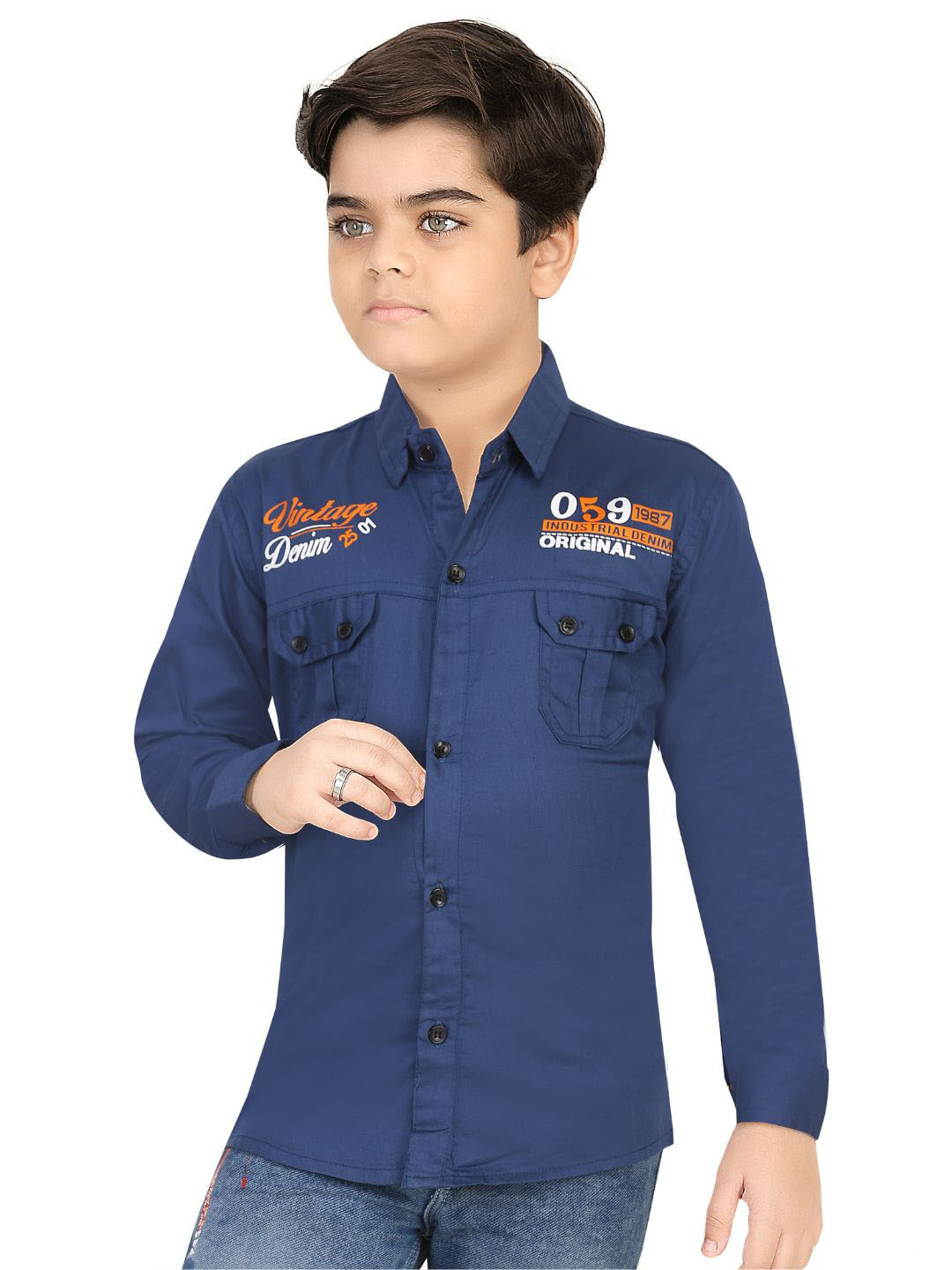 BAESD Boys Modern Opaque Casual Shirt