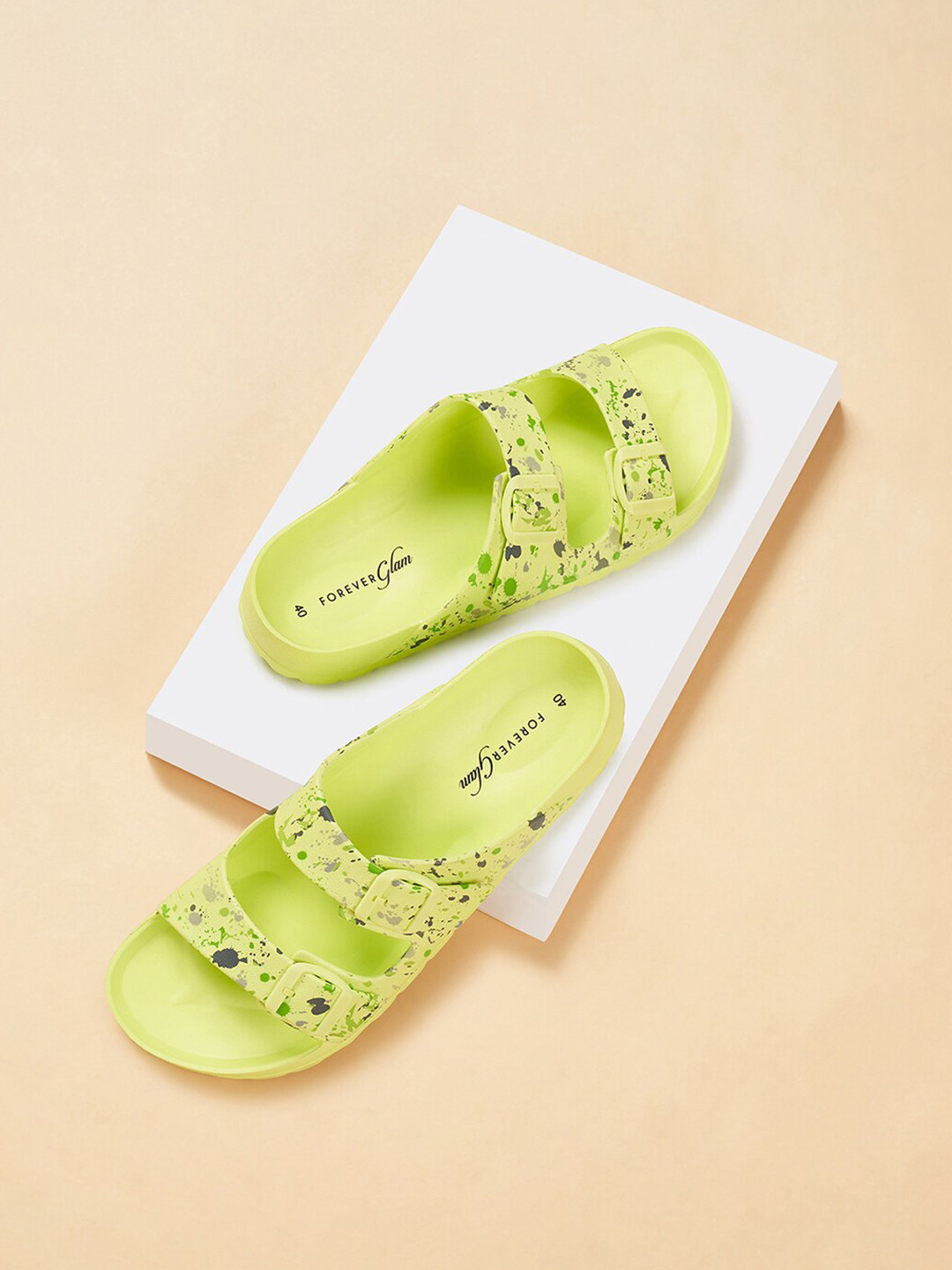 Forever Glam by Pantaloons Women Printed Sliders