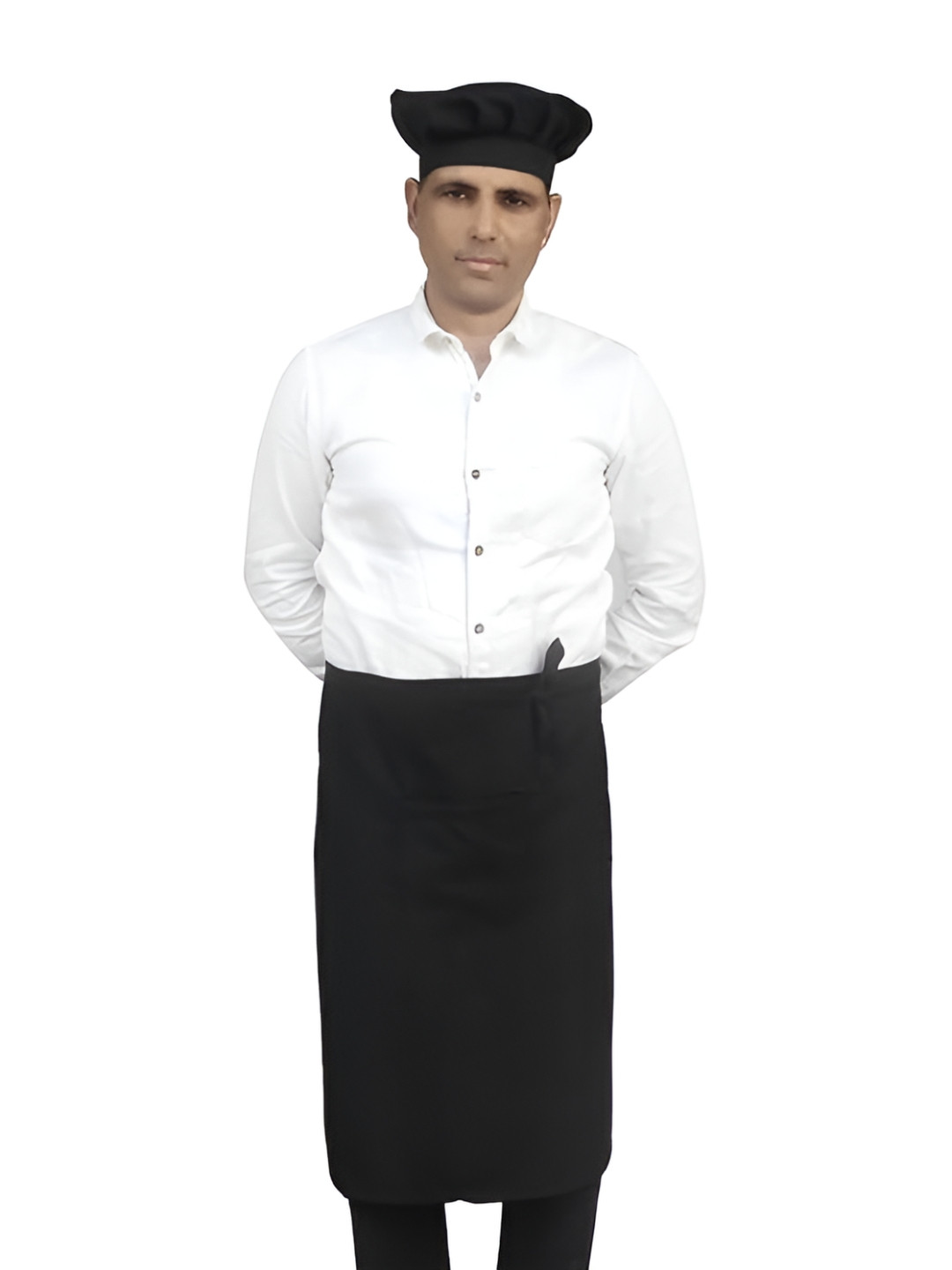 SWITCHON Black Water Resistance Waist Apron With Cap