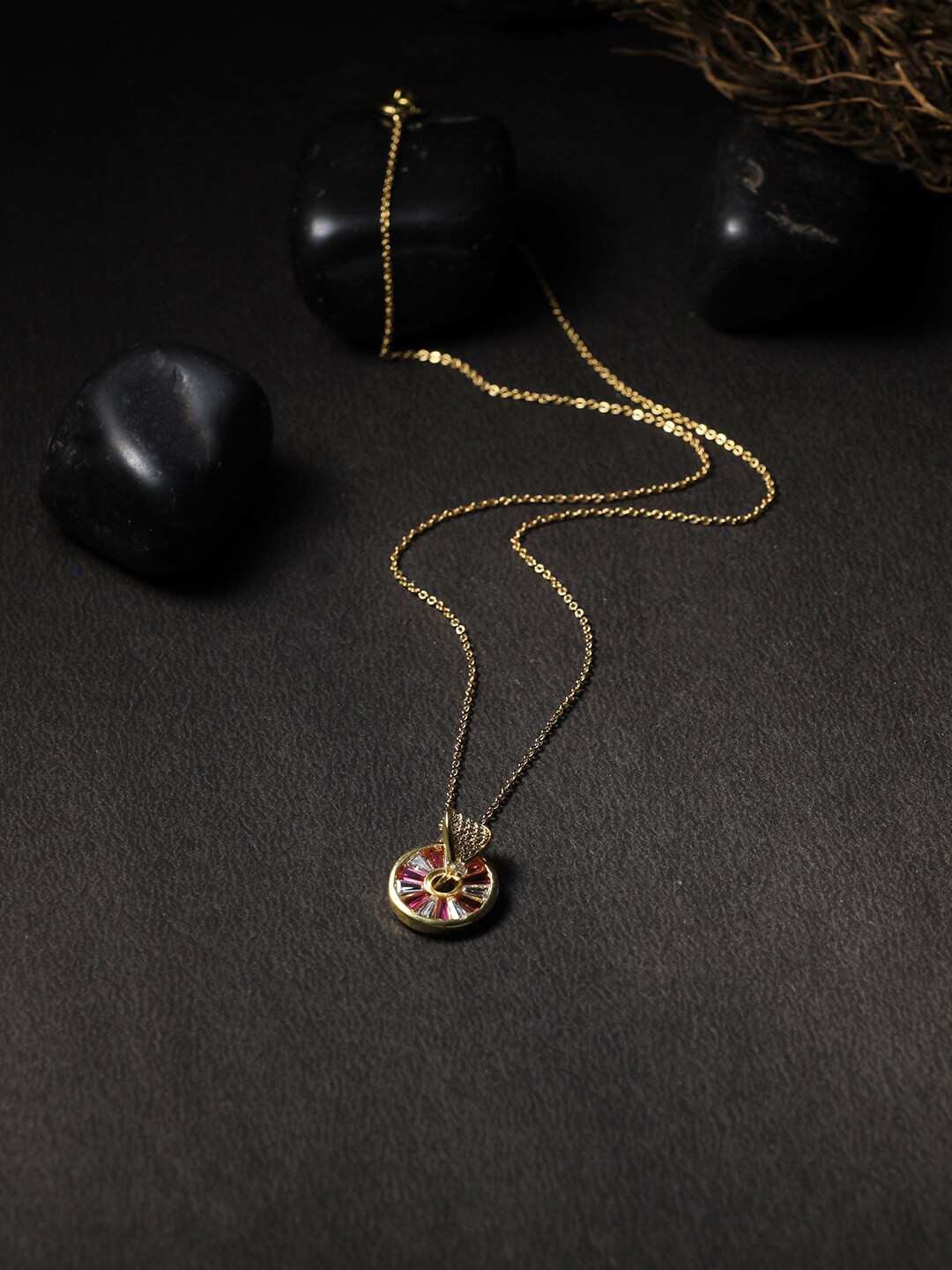 Adwitiya Collection Copper 24 CT Gold-Plated Handcrafted Chain