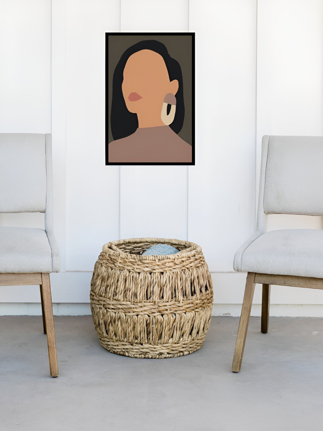 AbhiKalpya Art Studio-Get a vibe Oval Love Wood Rectangle Paintings Wall Art - 12 x 18 In