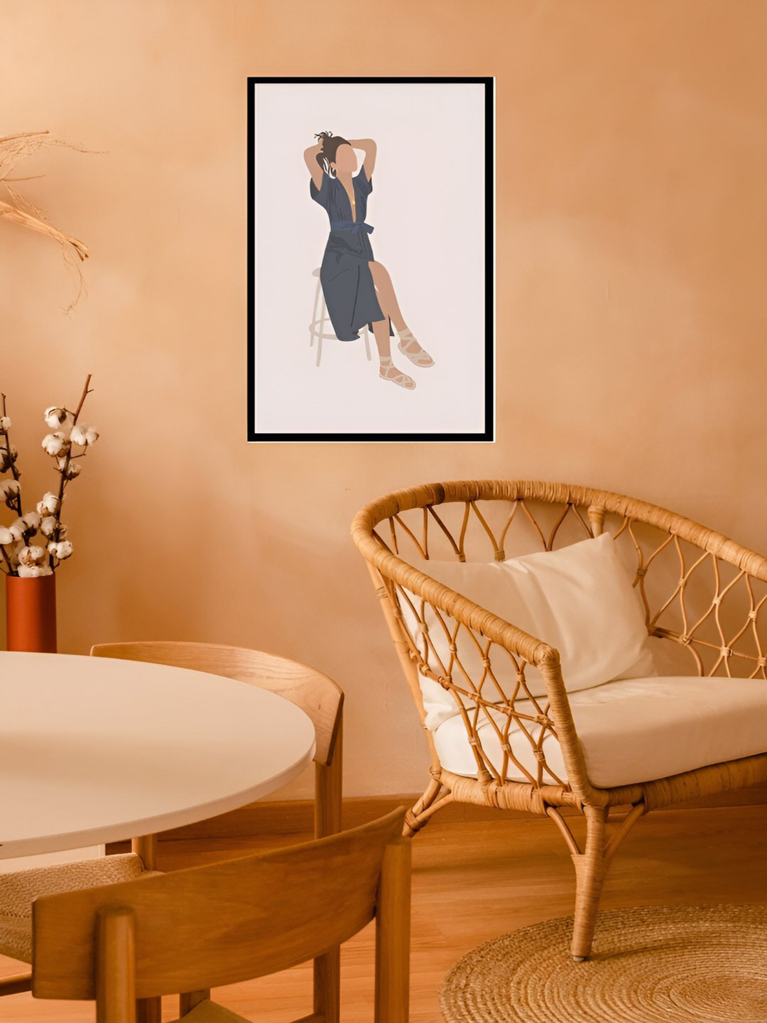 AbhiKalpya Art Studio-Get a vibe Wood Wall Rectangle Paintings Wall Art - 17x11In