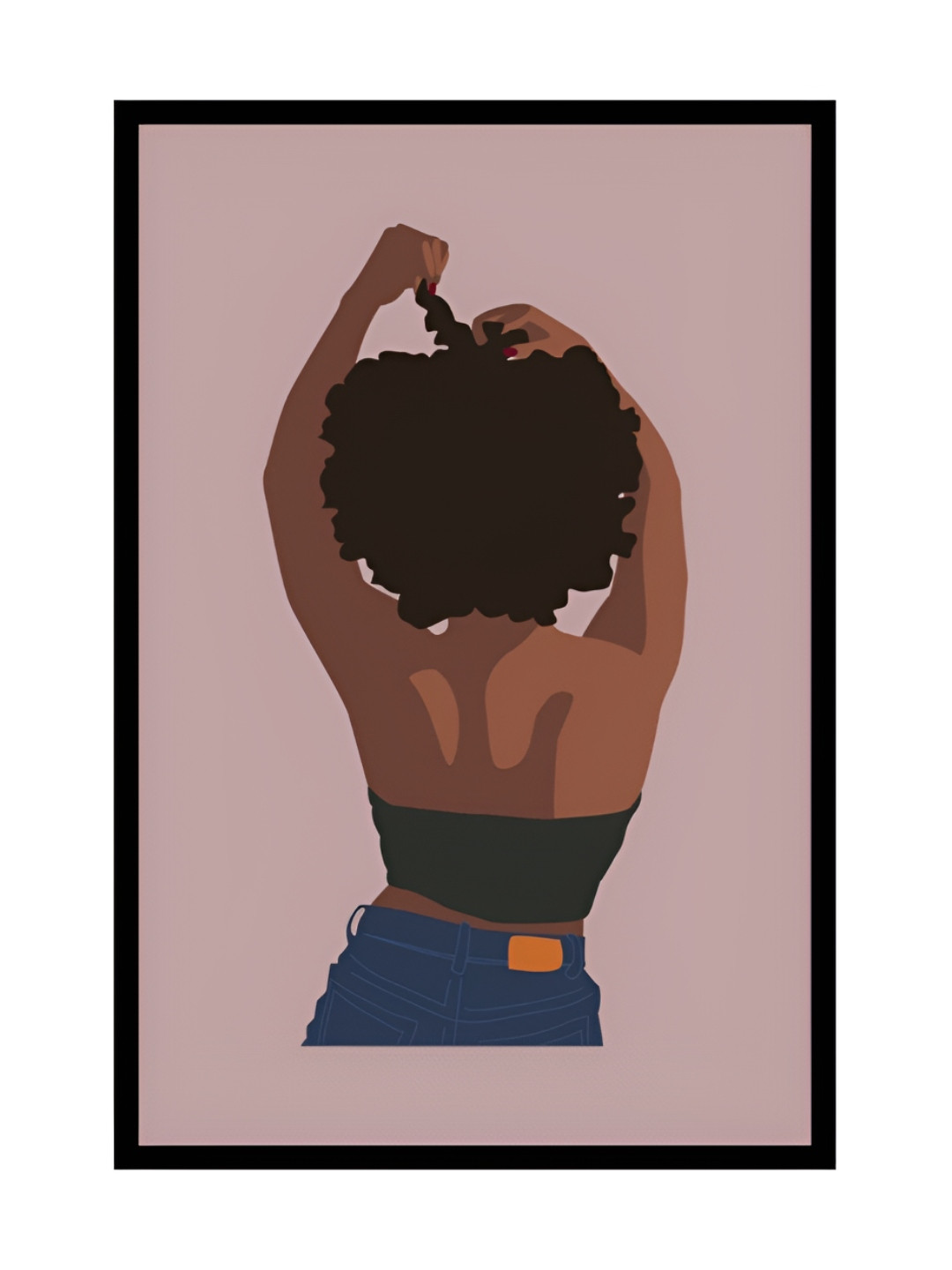 AbhiKalpya Art Studio-Get a vibe Curly Pearl Wood Wall Paintings Wall Art - 12 x 18 In