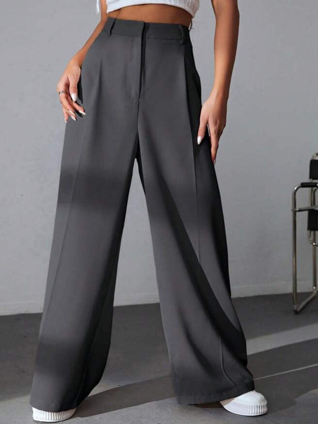 BROADSTAR Women Pleated Korean Pants