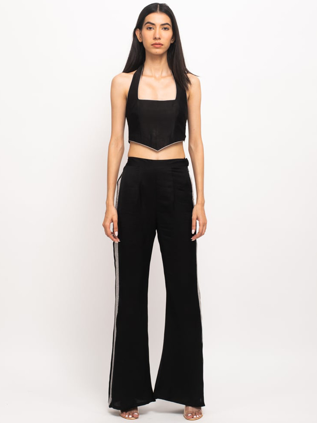 Neora Halter Neck Top With Palazzos Co-Ords