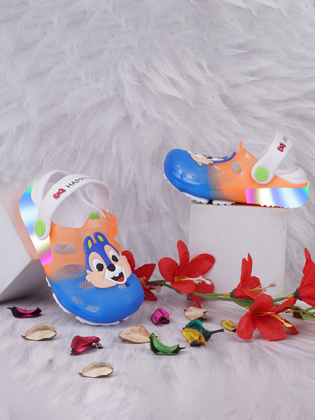BAESD Kids Rabbit LED Lighting Croslite Clogs