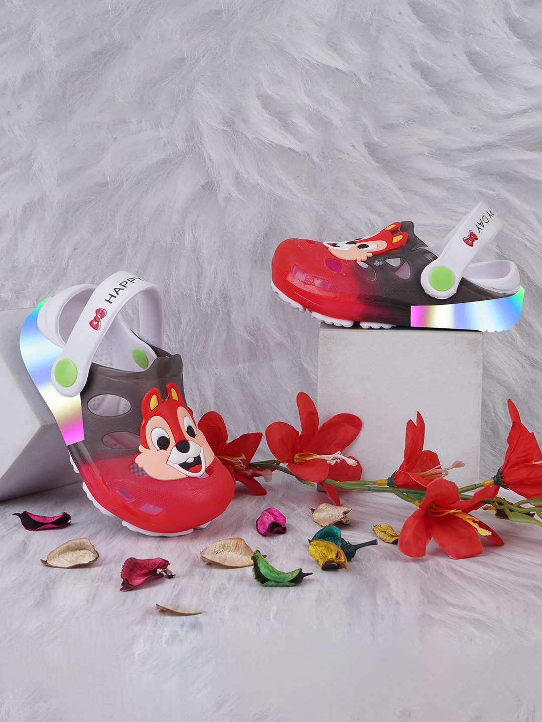 BAESD Kids Rabbit LED Lighting Croslite Clogs