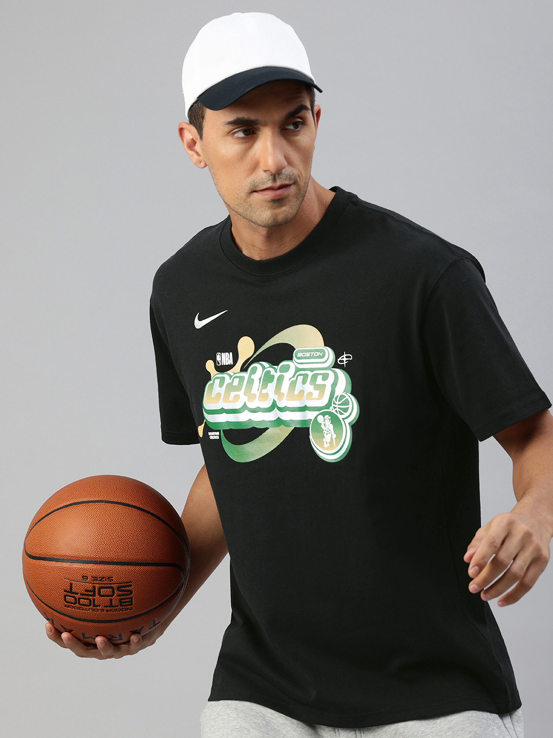 Nike Men Boston Celtics Courtside Printed TNBA Max90 T-Shirt