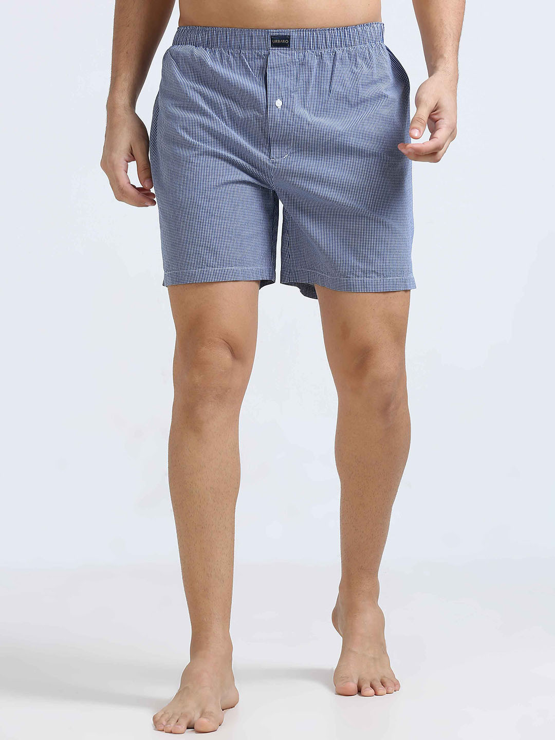 URBARO Checked Organic Cotton Boxer-23UBX0032