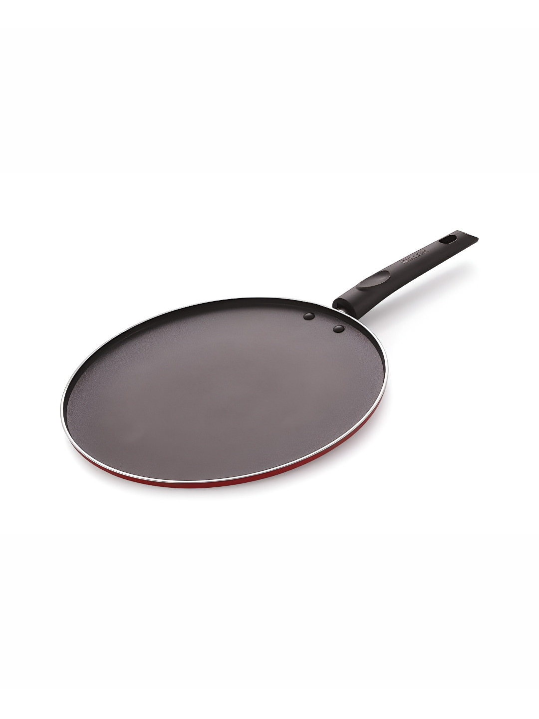NIRLON Red & Black Aluminium Dishwasher Safe Tawa 0.5 Ltr