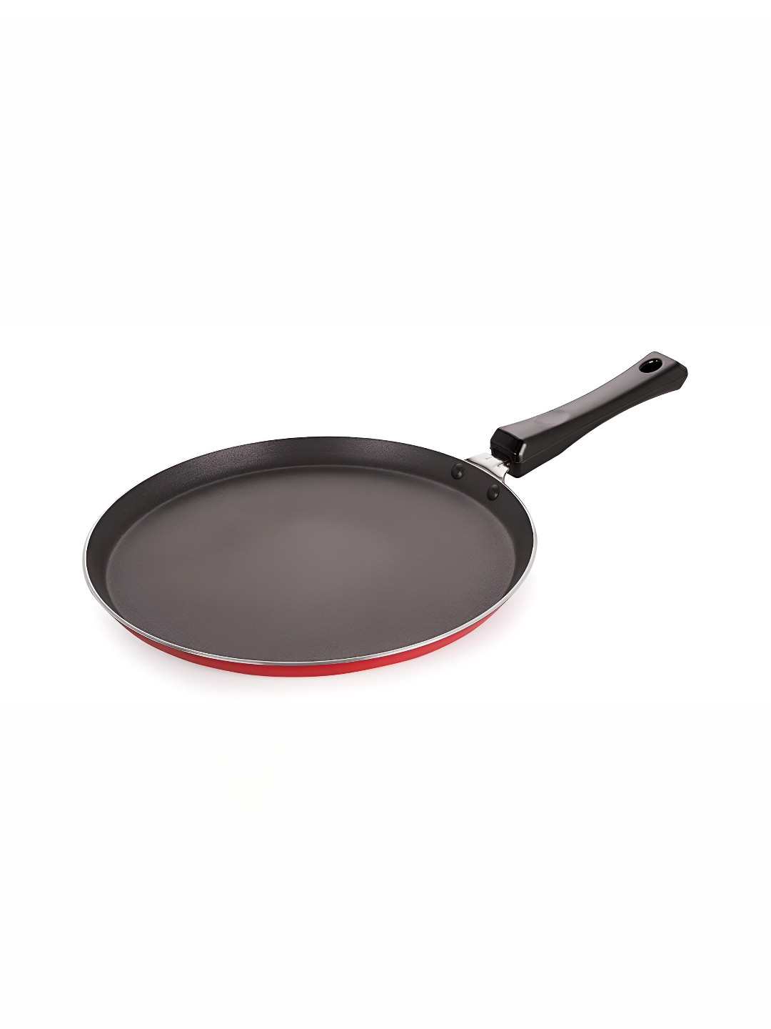 NIRLON Red & Black Aluminium Dishwasher Safe Tawa 0.5 Ltr