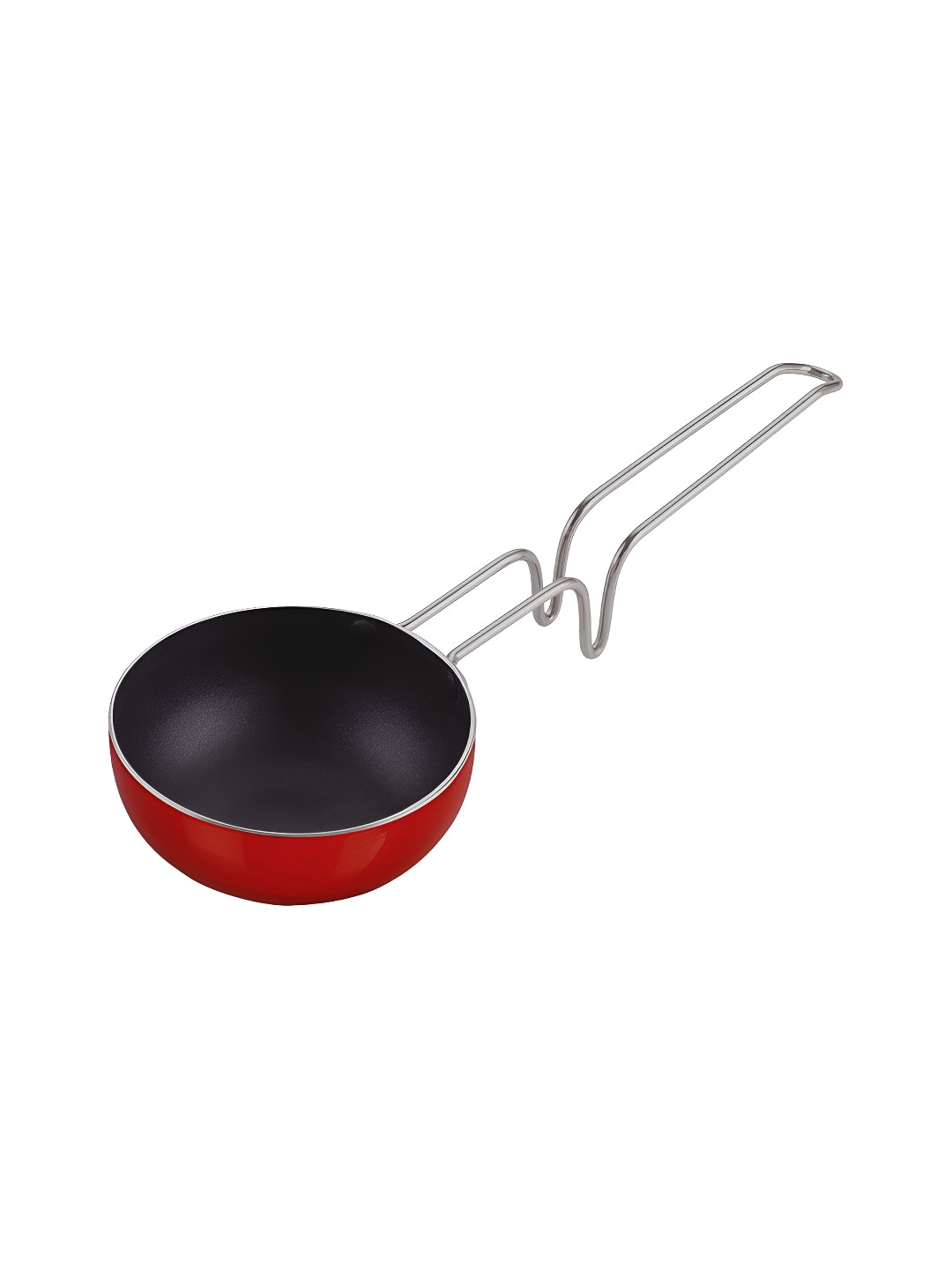 NIRLON Red & Black Aluminium Dishwasher Safe Tadka Pan