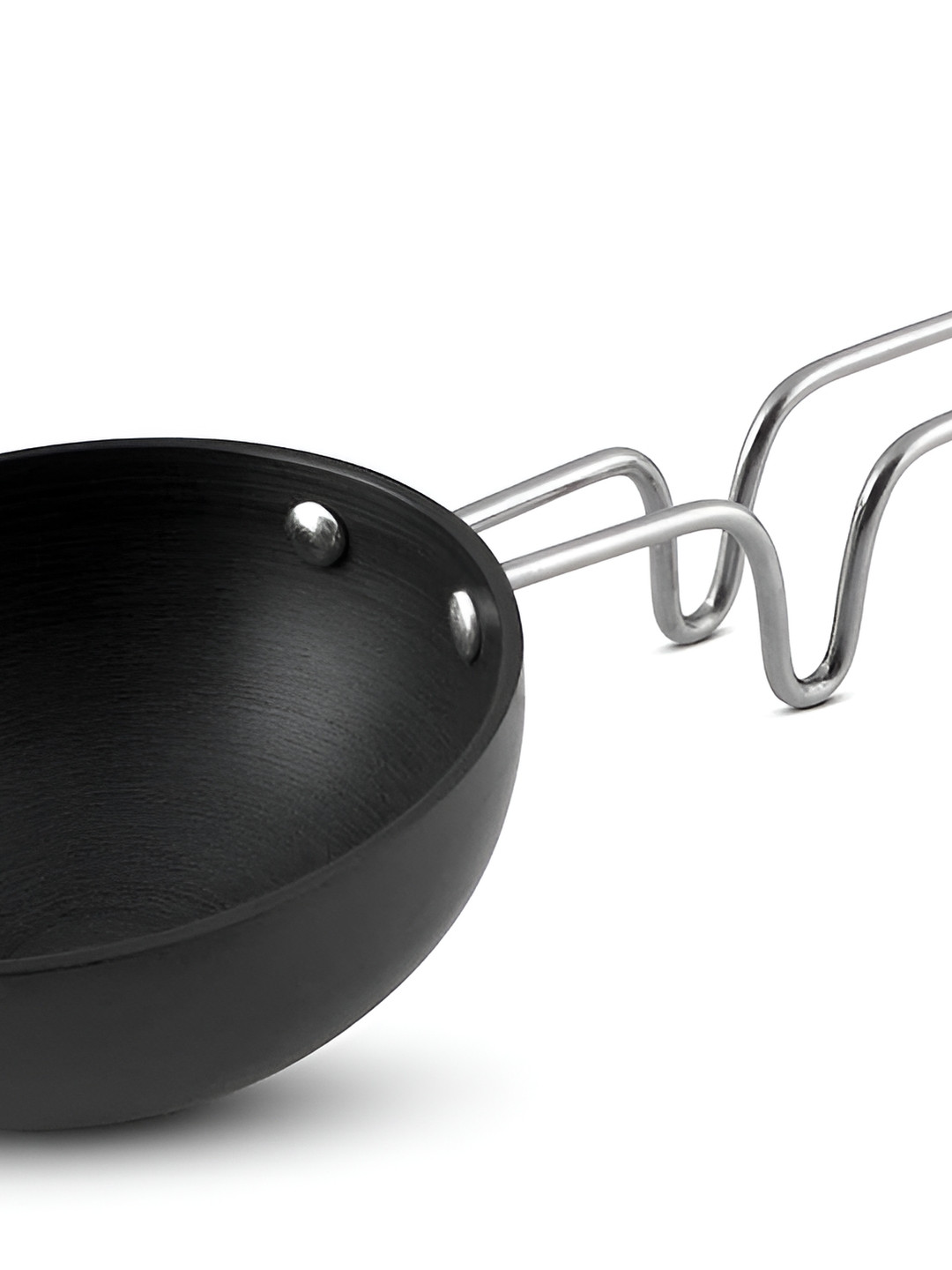 NIRLON Black Aluminium Dishwasher Safe Tadka Pan