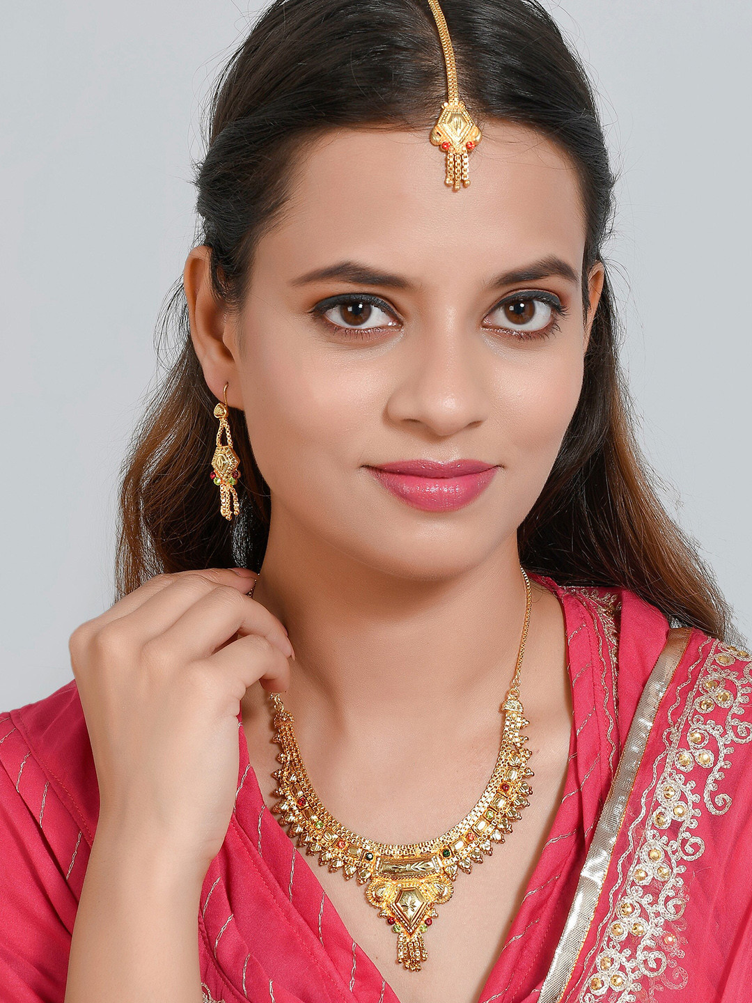 Silvermerc Designs Gold-Plated Necklace Set