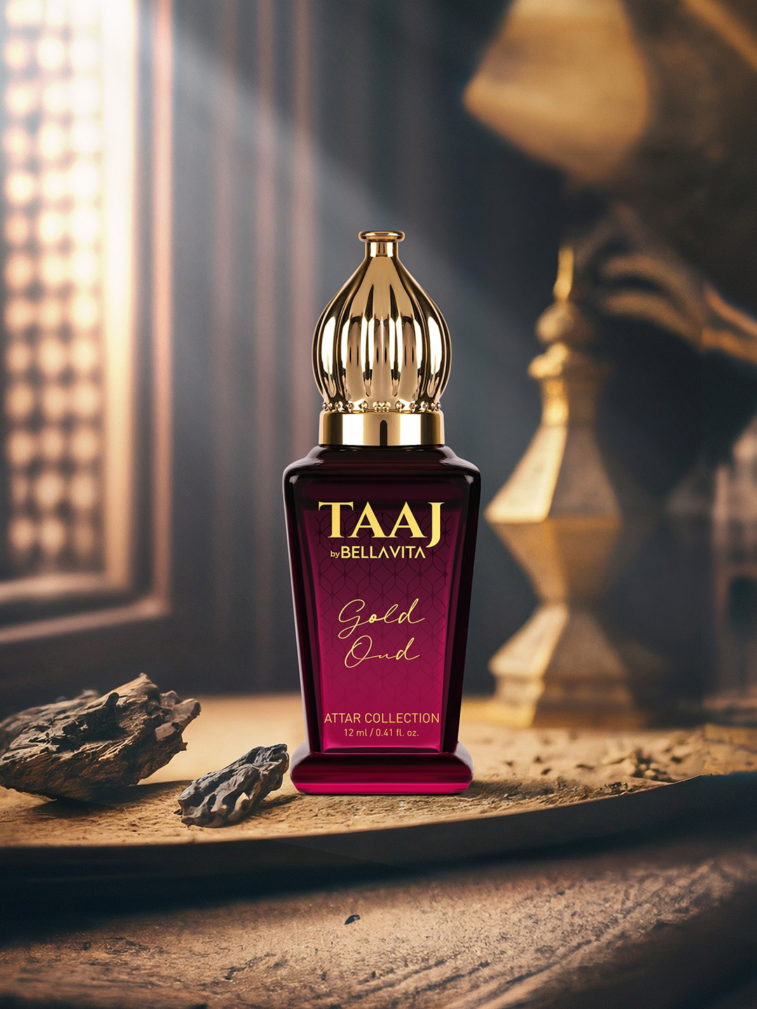 Bella Vita Organic Taaj Gold Oud Long Lasting Attar - 12ml