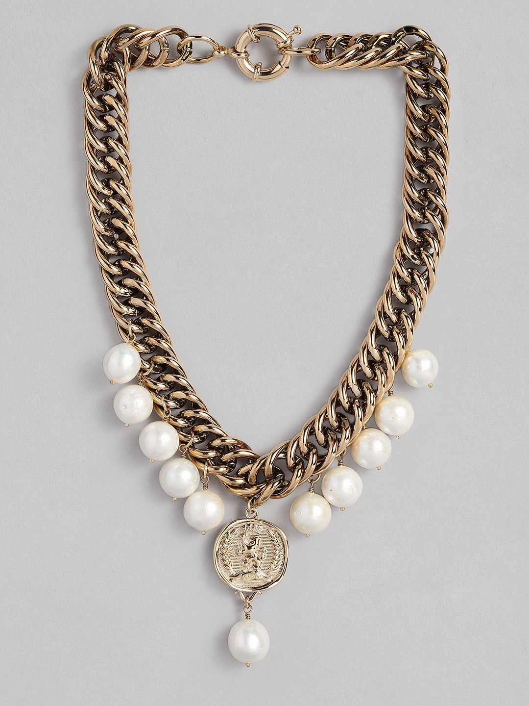 Tommy Hilfiger Brass-Plated Necklace