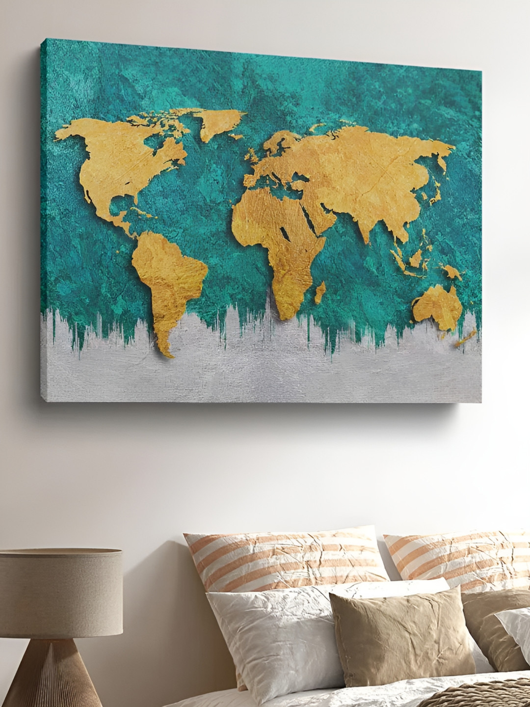 CLAWCRAFTS Wood Wall Rectangle Paintings Wall Art - 36 x 24In