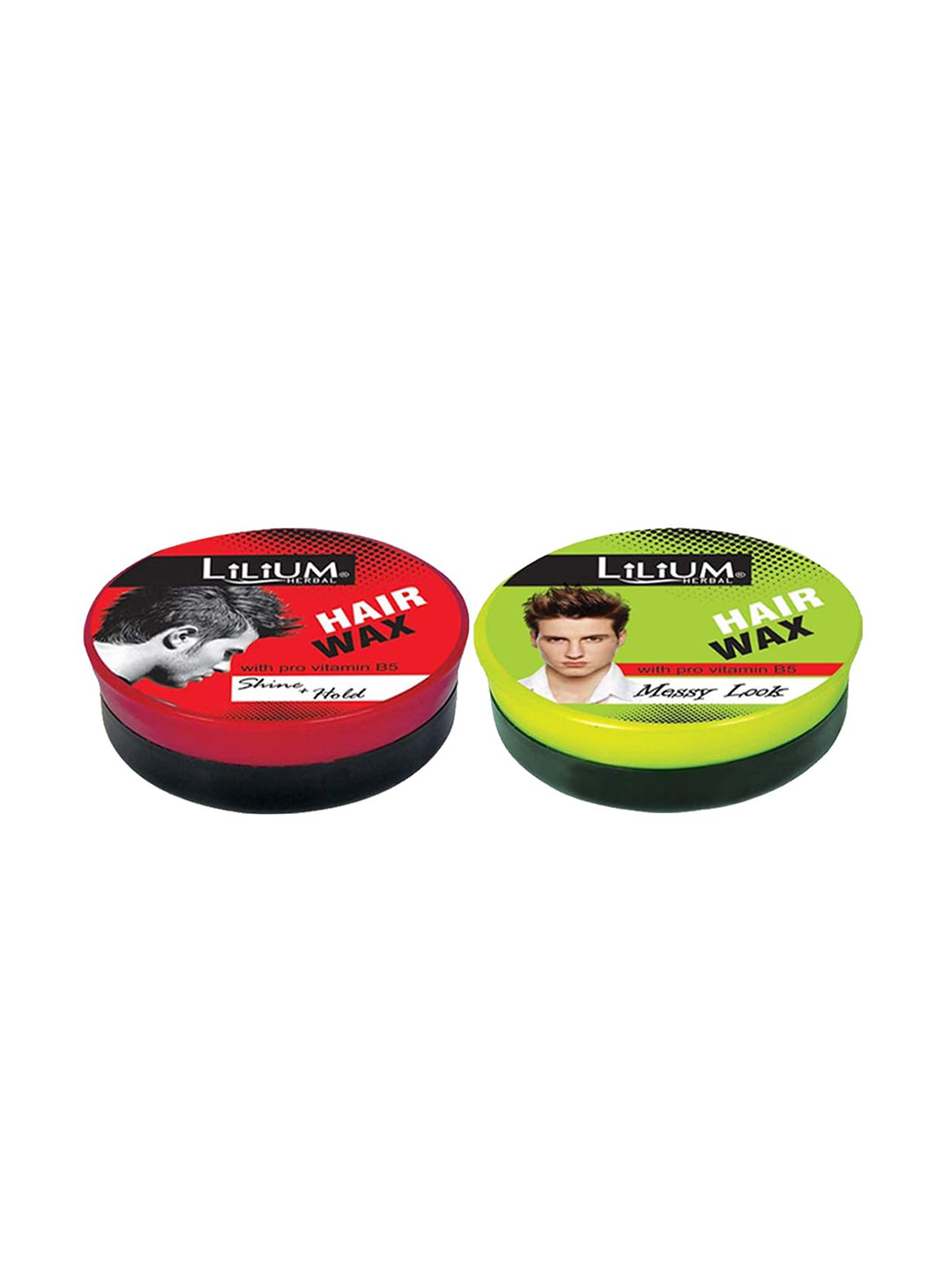Lilium Set Of 2 Shine+ Hold & Messy Look Styling Hair Wax - 40 gm Each