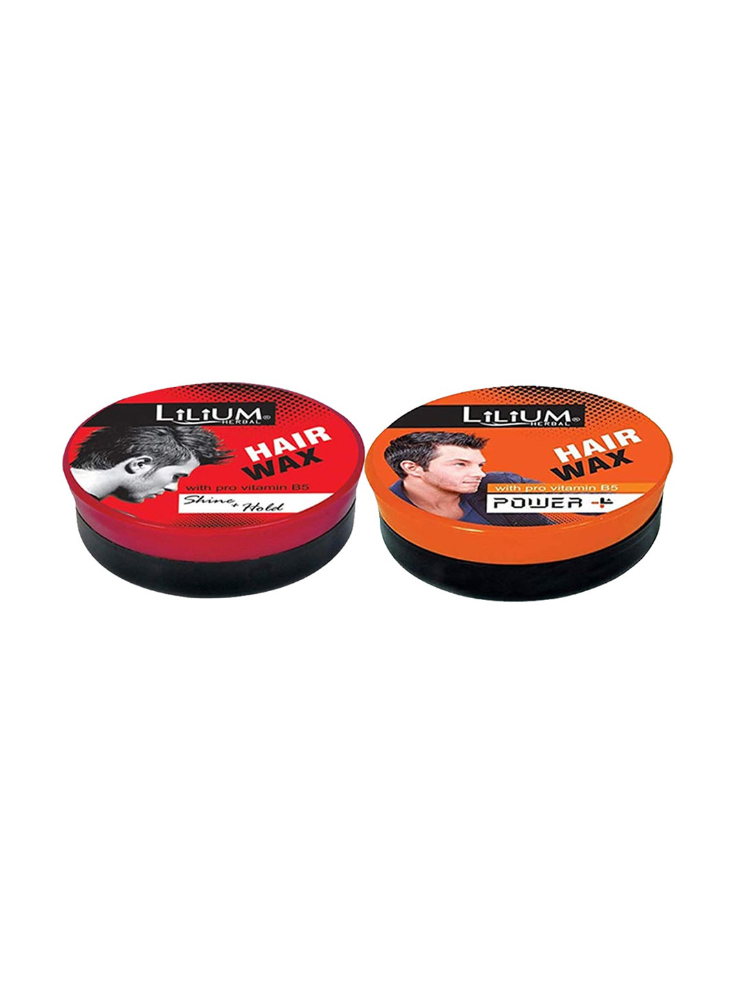 Lilium Set Of 2 Shine+ Hold & Power+ Styling Hair Wax - 40 gm Each