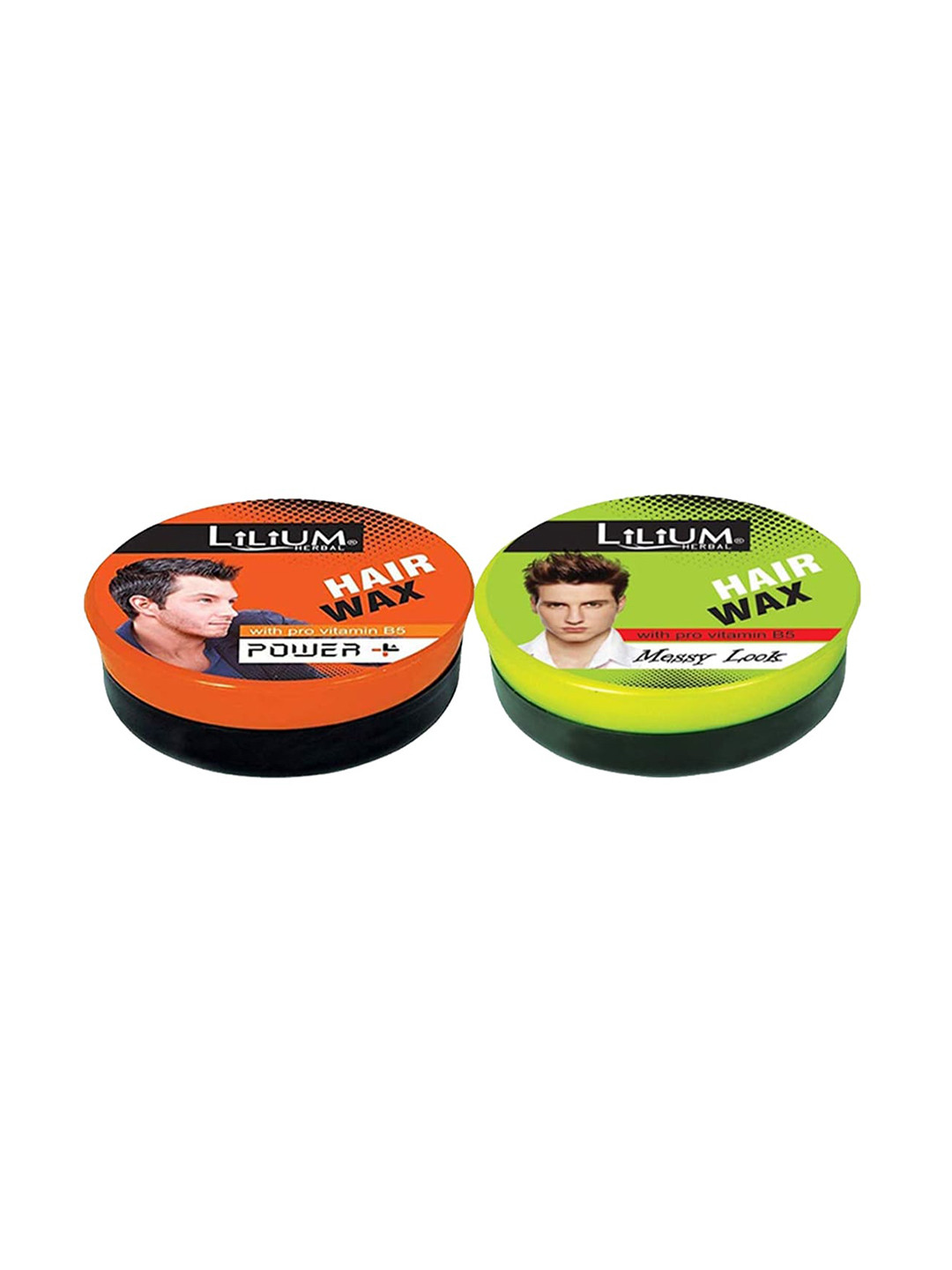 Lilium Set Of 2 Power+ & Messy Look Styling Hair Wax - 40 gm Each