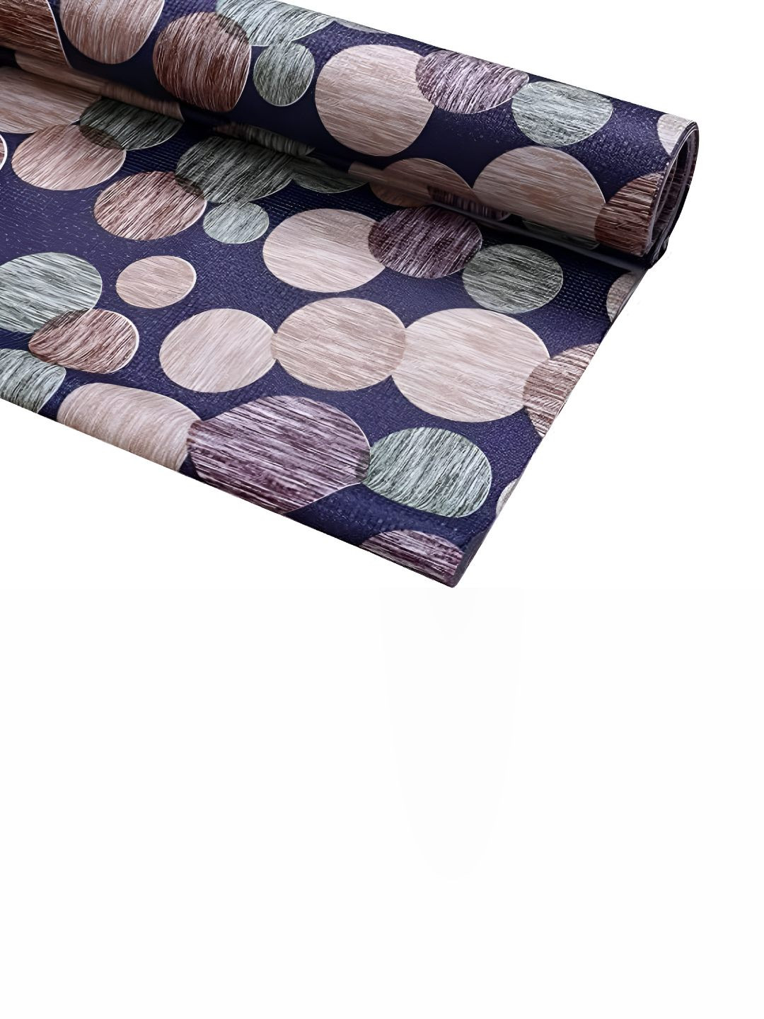 REVEXO Navy Blue Printed Drawer Mat