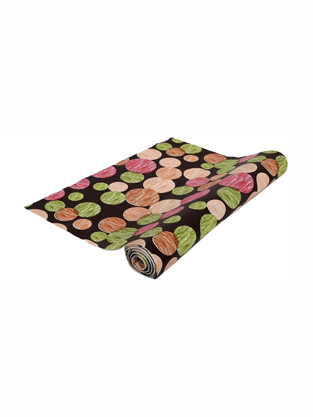 REVEXO Black & Green Printed Drawer Mat