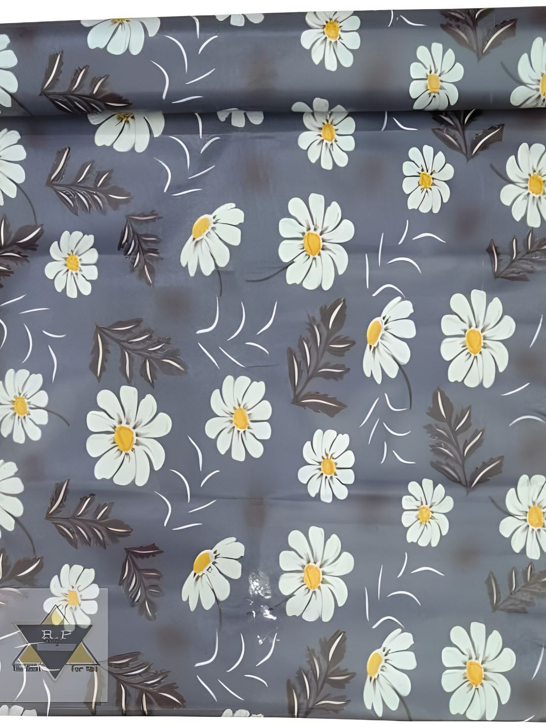 REVEXO Grey & White Printed Drawer Mat