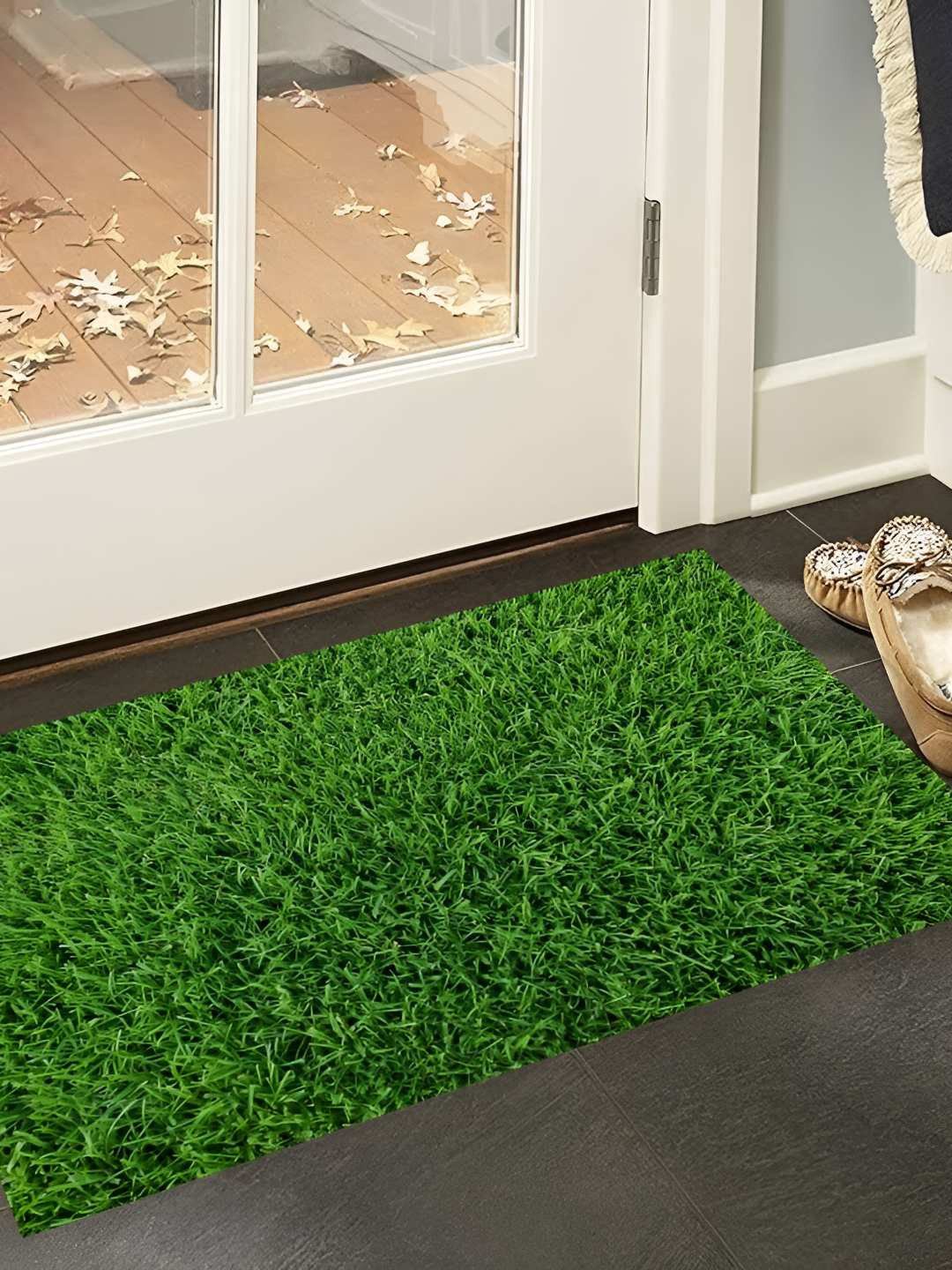 REVEXO Green Artificial Grass Door Mat