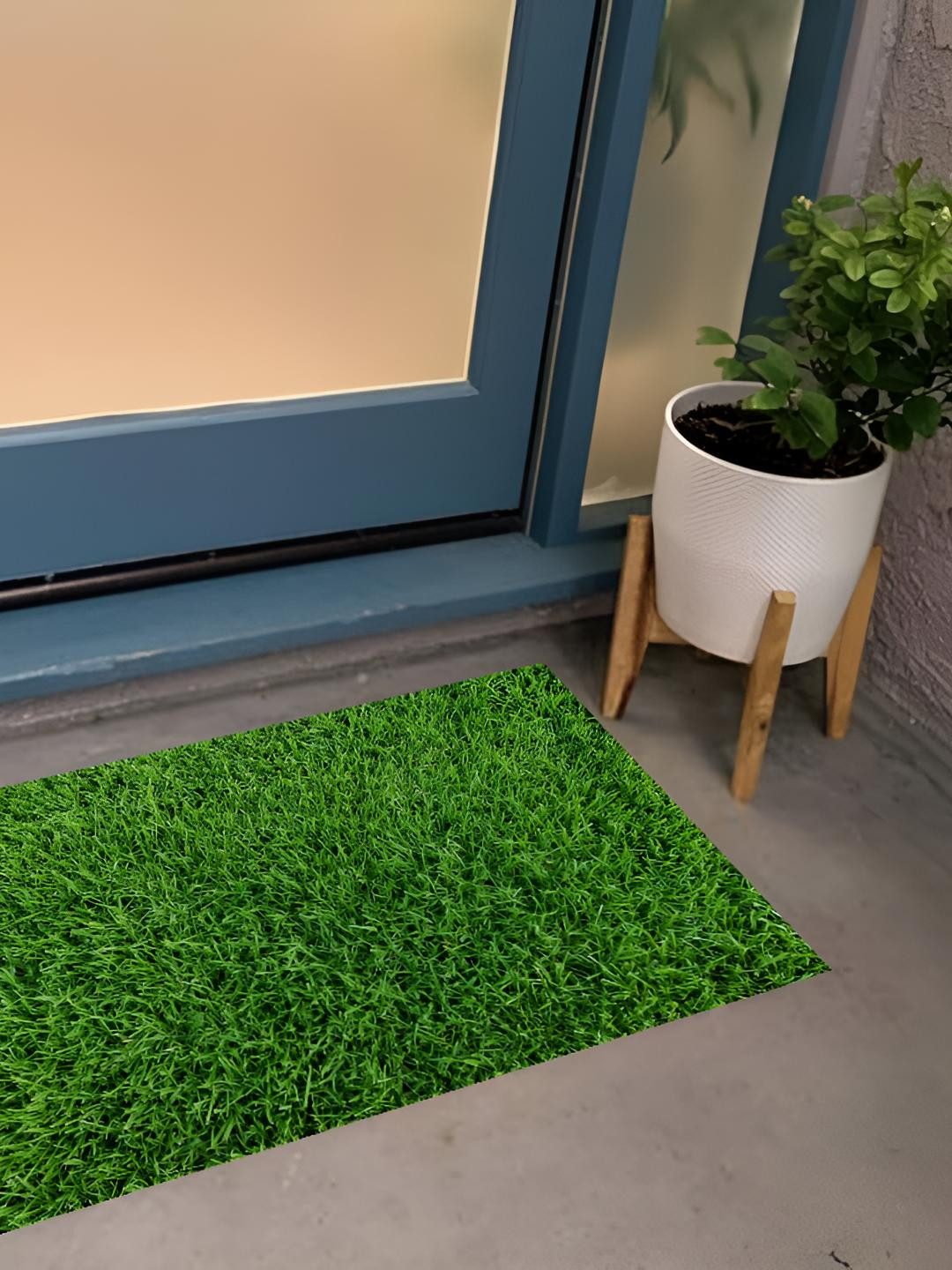 REVEXO Green Artificial Grass Door Mat