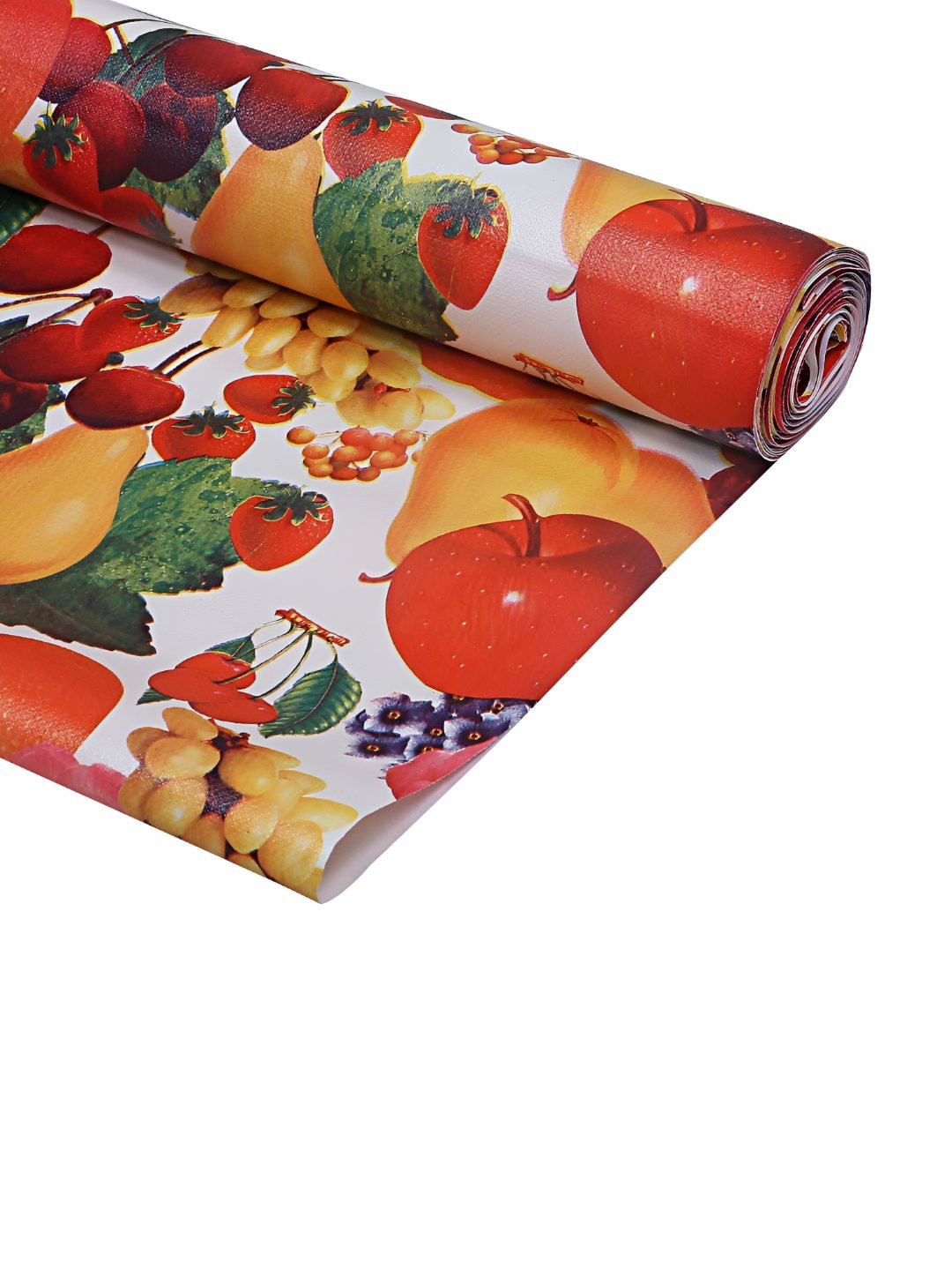 REVEXO Orange & Red Printed Water-Resistant Drawer Mat