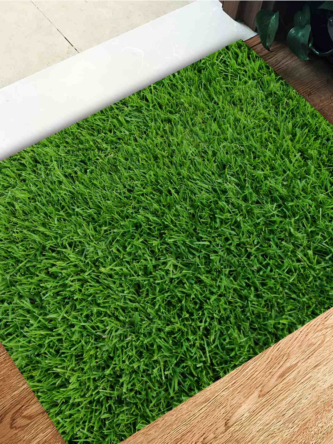 REVEXO Green Artificial Grass Anti-Skid Door Mat