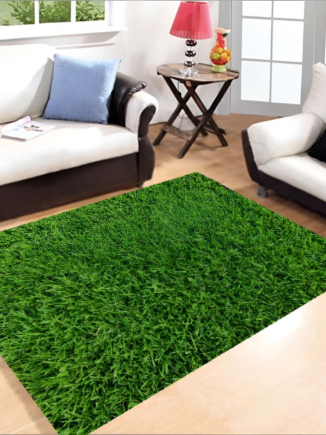 REVEXO Green Artificial Grass Floor Mat