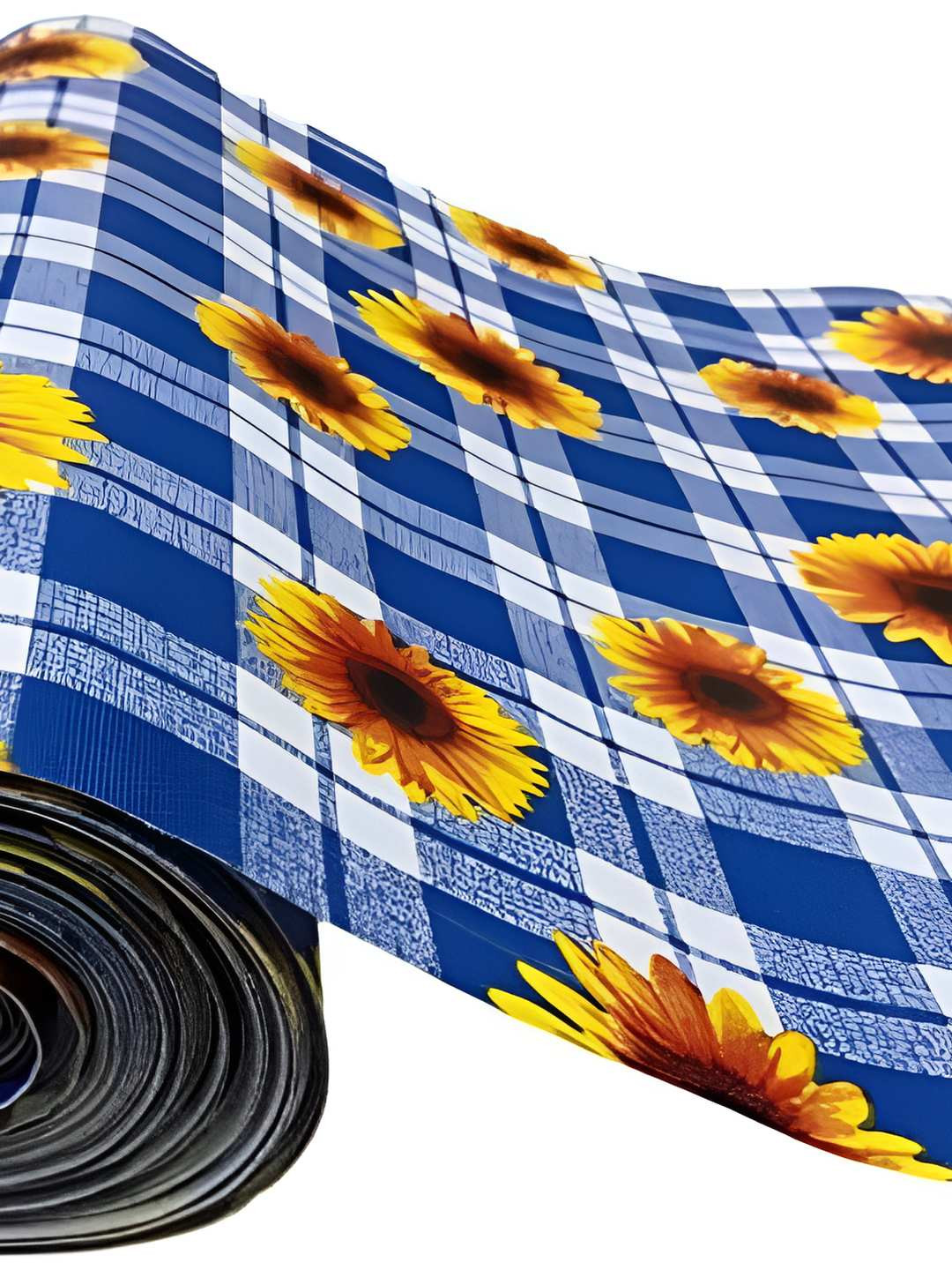 REVEXO Blue & Yellow Printed Drawer Mat