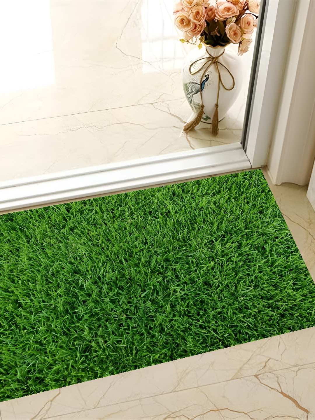 REVEXO Green Artificial Grass Anti-Skid Door Mat