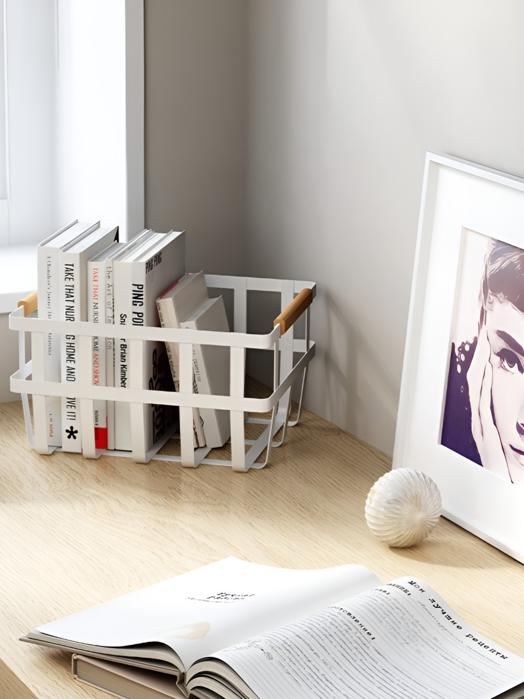 Arhat Organizers White Multi-Utility Storage basket Organiser