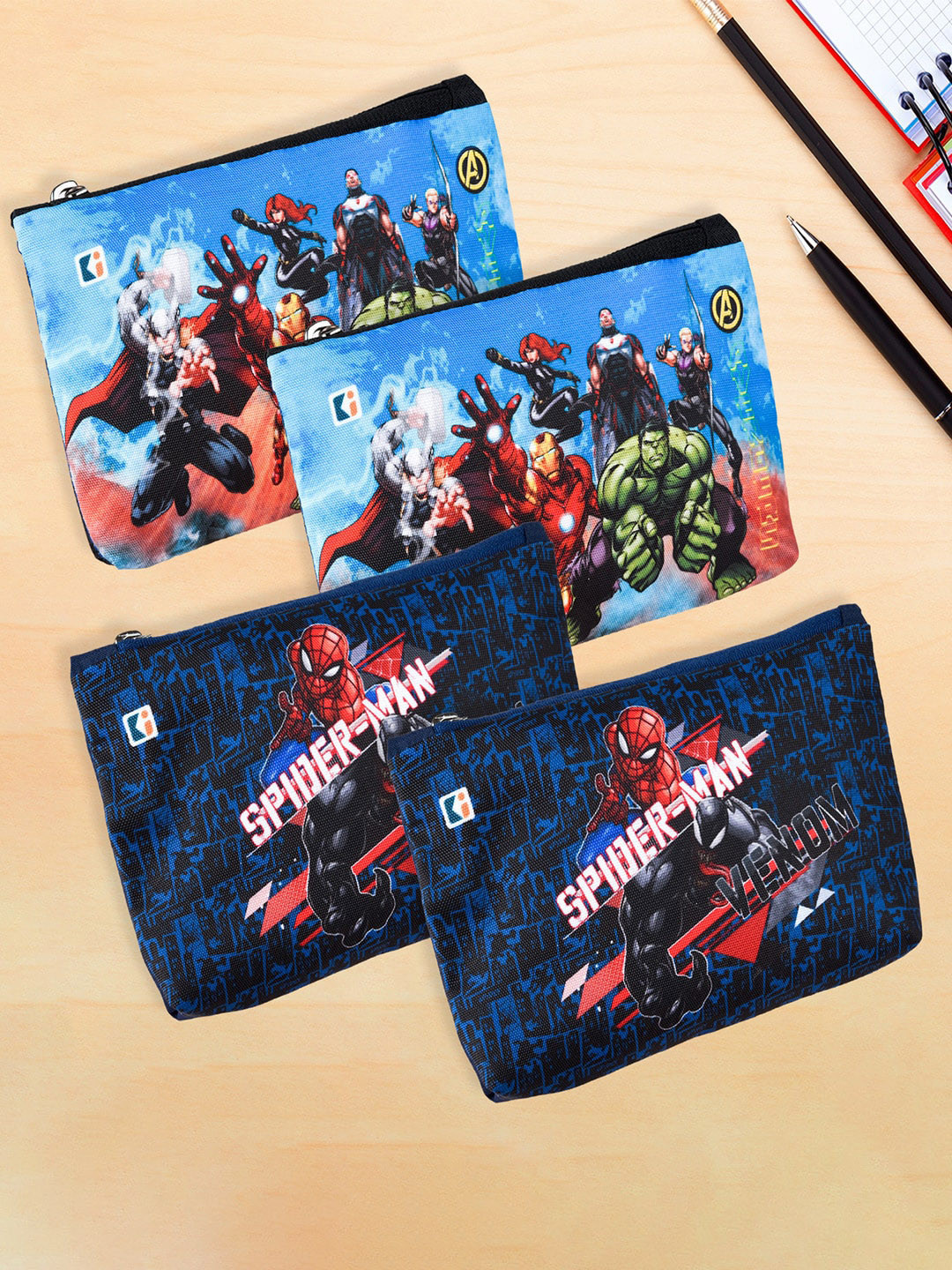 Kuber Industries Pack of 4 Pen Cases Stationery