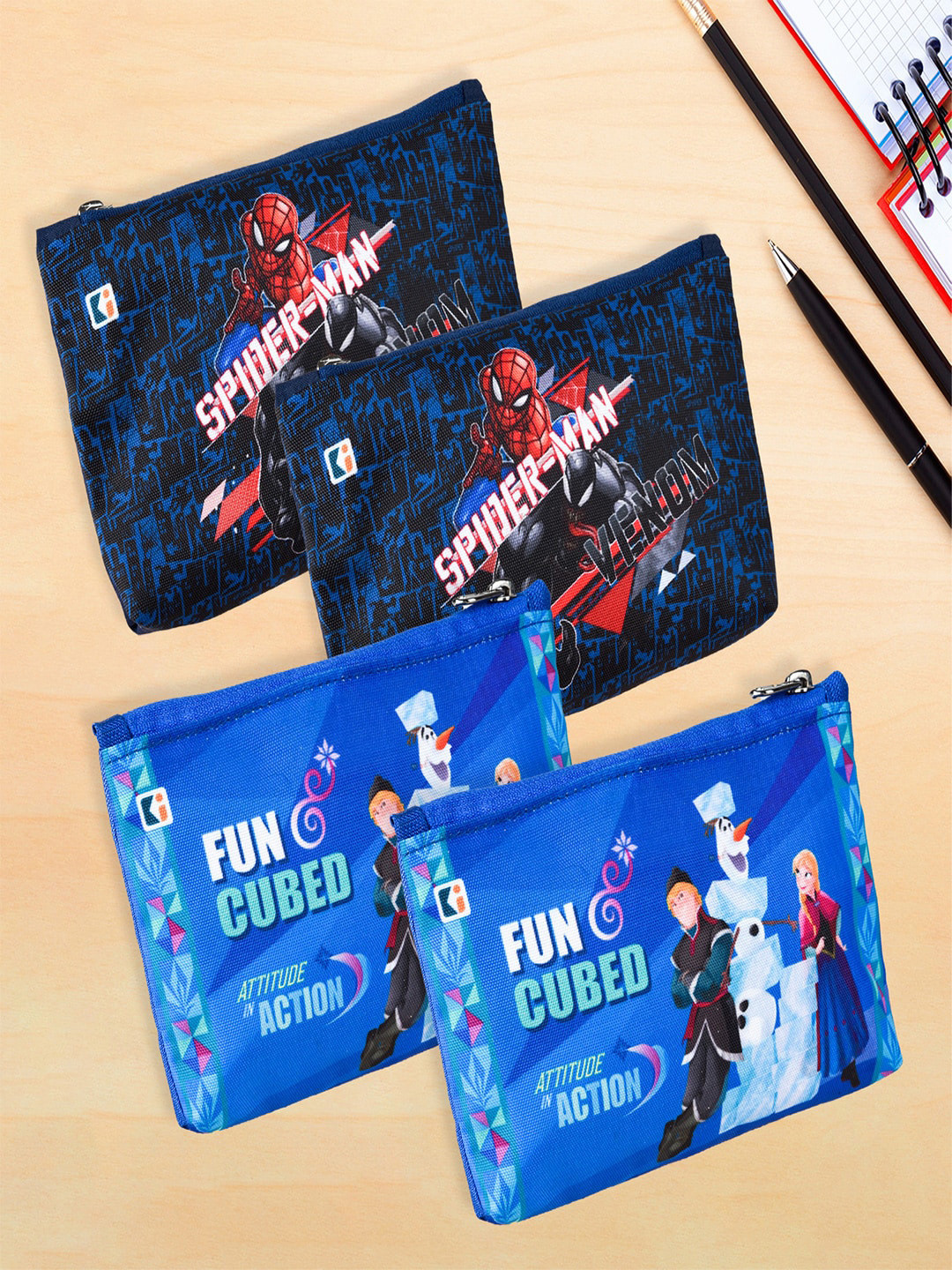 Kuber Industries Pack of 4 Pen Cases Stationery