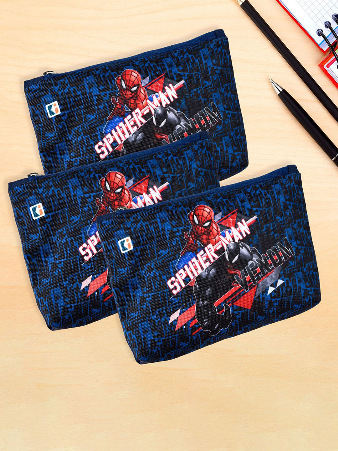 Kuber Industries Pack of 3 Pen Cases Stationery