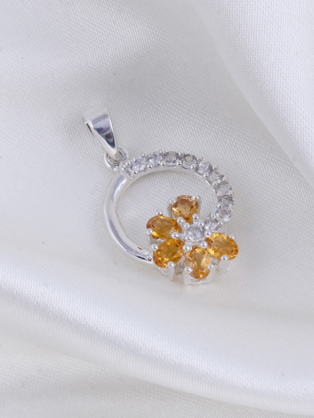 HIFLYER JEWELS 925 Sterling Silver Citrine Pendants