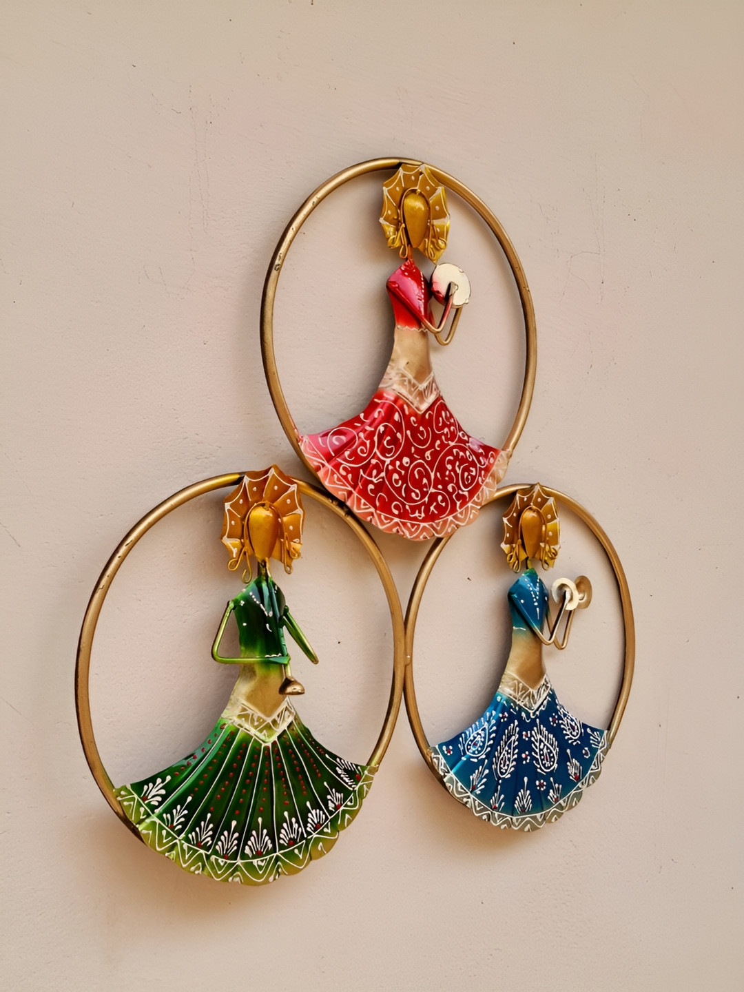 ANSHIKA INTERNATIONAL Aesthetic Wall Art Metal Glossy Hanging Hall Wall Hangings-24In